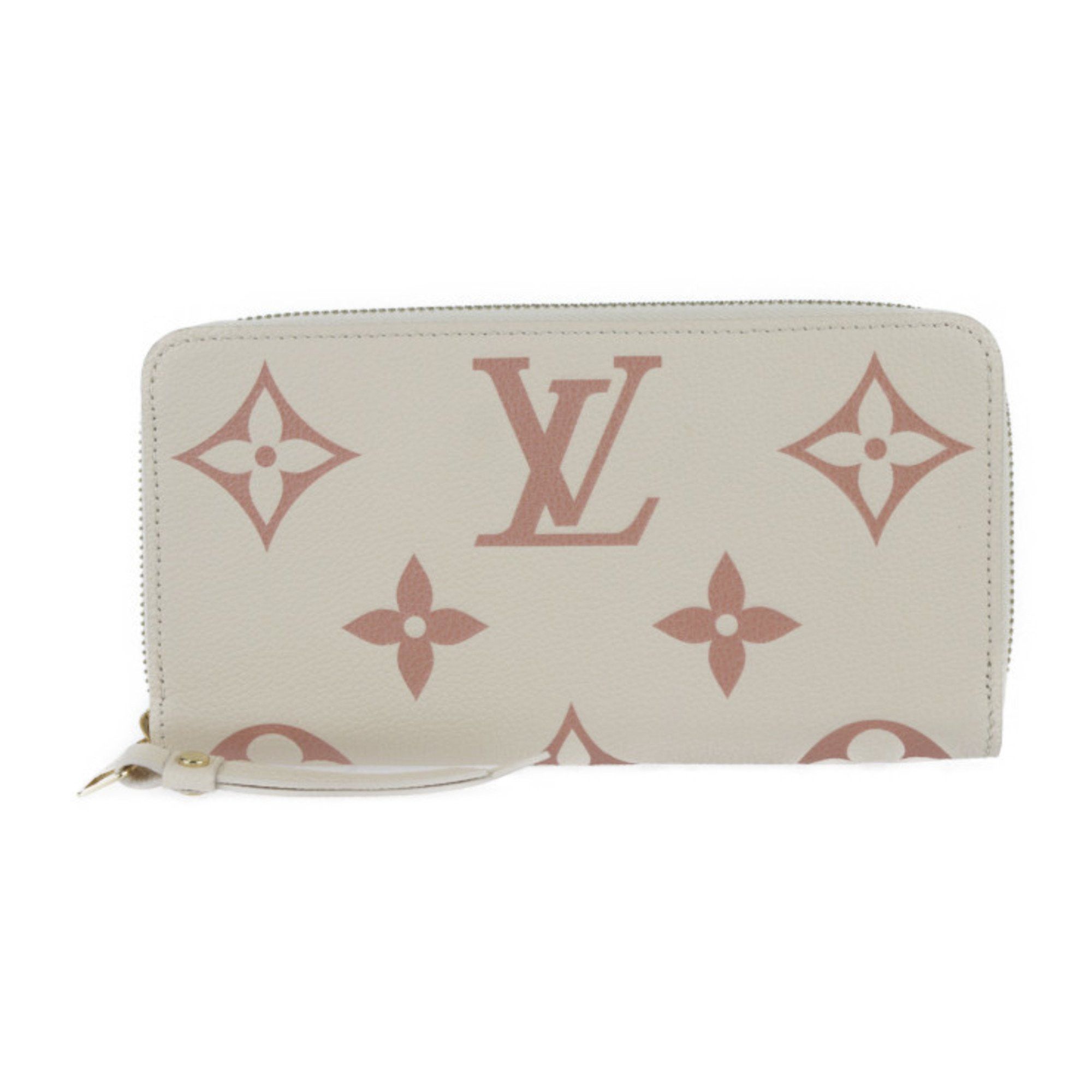 Louis Vuitton Louis Vuitton Zippy Wallet Long M81914 Monogram Empreinte Cream Rose Trianon Round R2424103010086 Size ONE SIZE - 1 Thumbnail