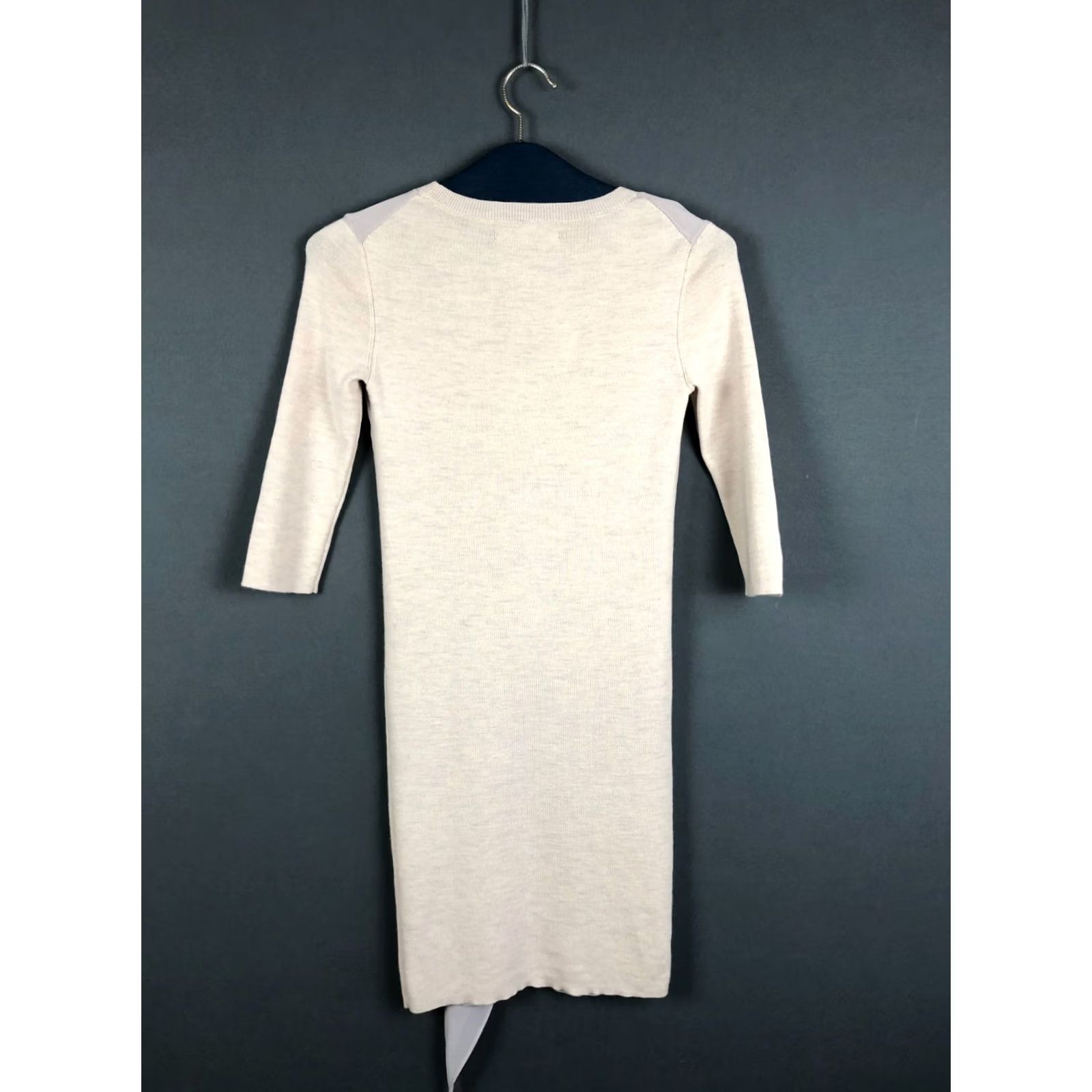 Allsaints New title: AllSaints Womens Asymmetric Layered Dress Size S Ivory Merino Wool 3/4 Sleeve Size S / US 4 / IT 40 - 2 Thumbnail