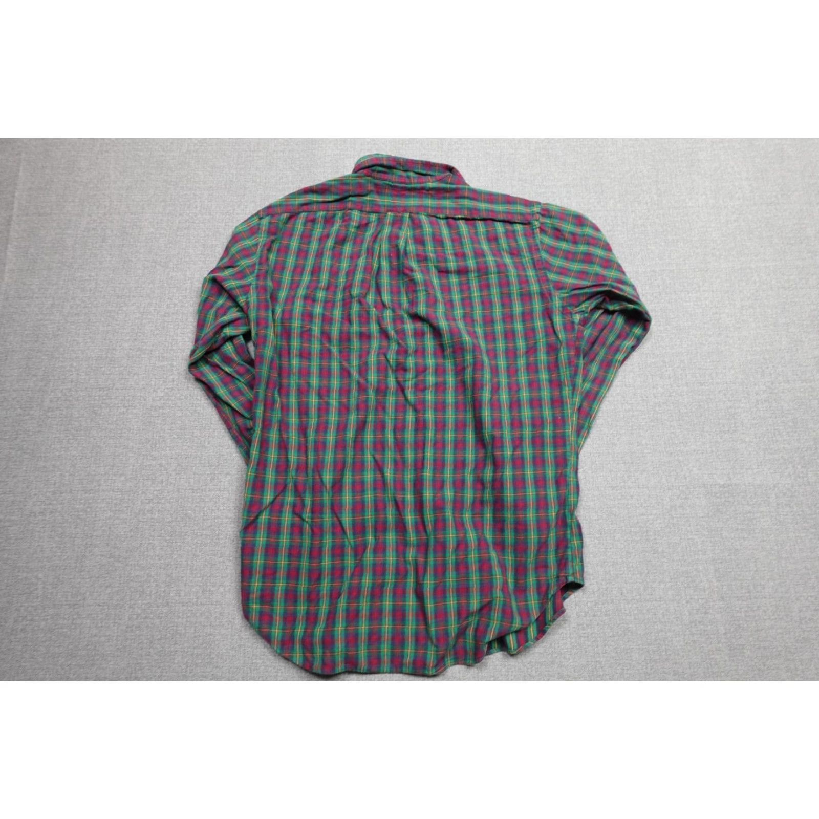 Polo Ralph Lauren Polo Ralph Lauren Shirt Mens Large Green Plaid Button-Up Vintage-Style Casual Comfort Size US L / EU 52-54 / 3 - 4 Thumbnail