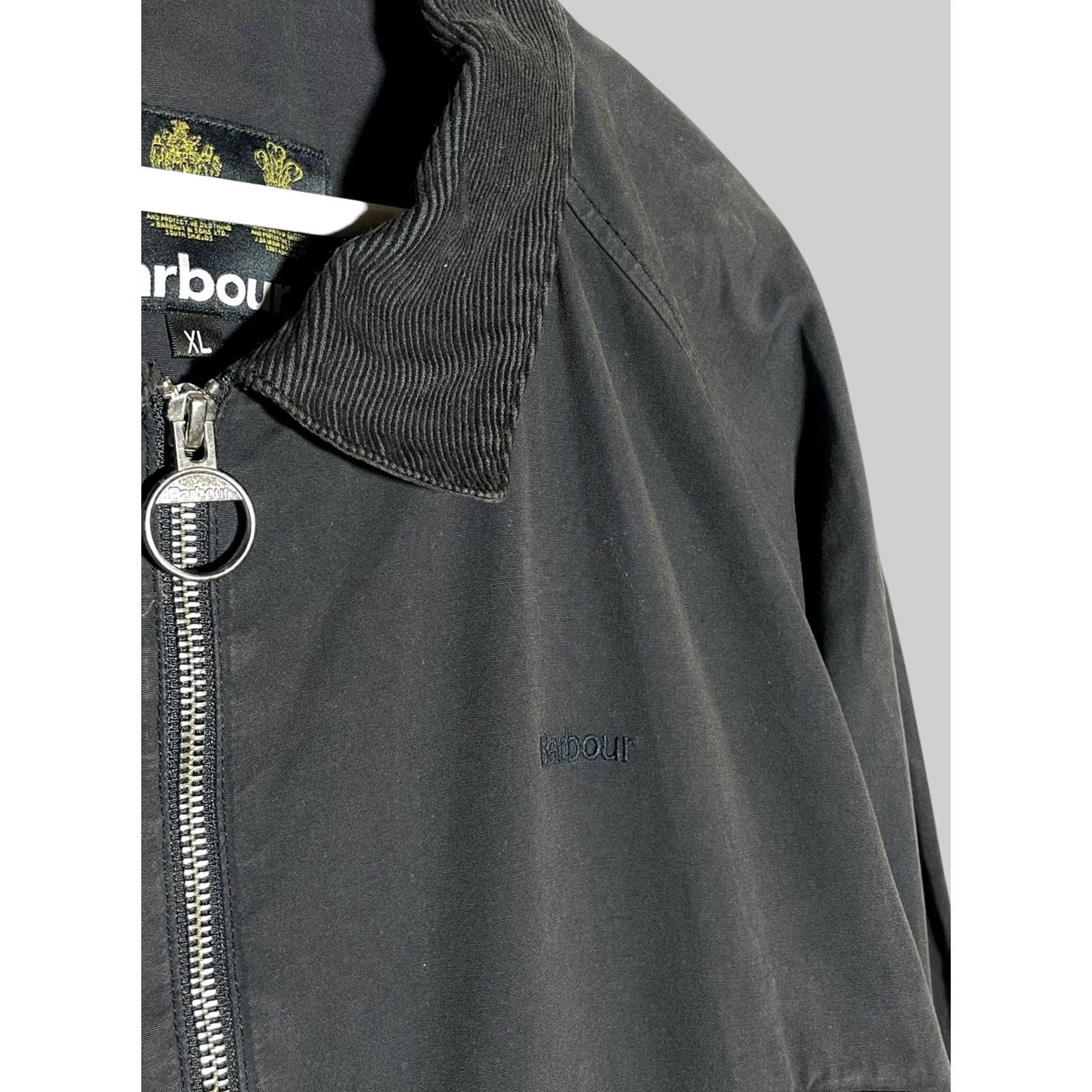 Barbour Barbour Jacket Dark Blue Cotton Zip Quilt Collar Men XL Casual Outdoor Vintage: No Size US XL / EU 56 / 4 - 4 Thumbnail