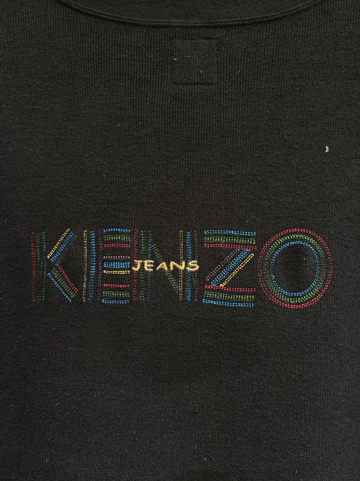Kenzo Vintage Kenzo Embroidery Backhit Logo Sweatshirt Size US M / EU 48-50 / 2 - 6 Thumbnail