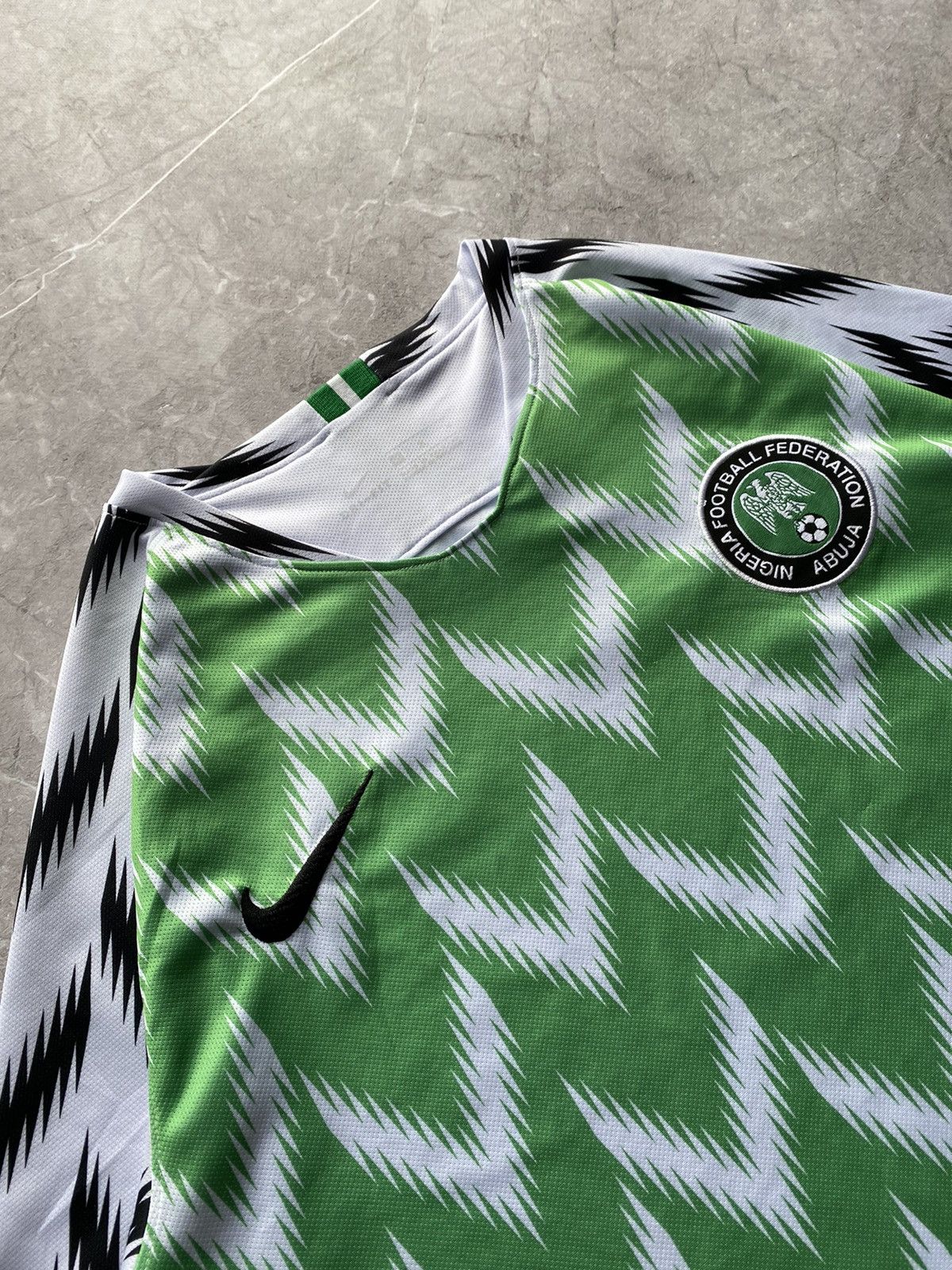 Nike NIGERIA HOME 2018 WORLD CUP SOCCER JERSEY FOOTBALL NIKE Size US L / EU 52-54 / 3 - 3 Thumbnail