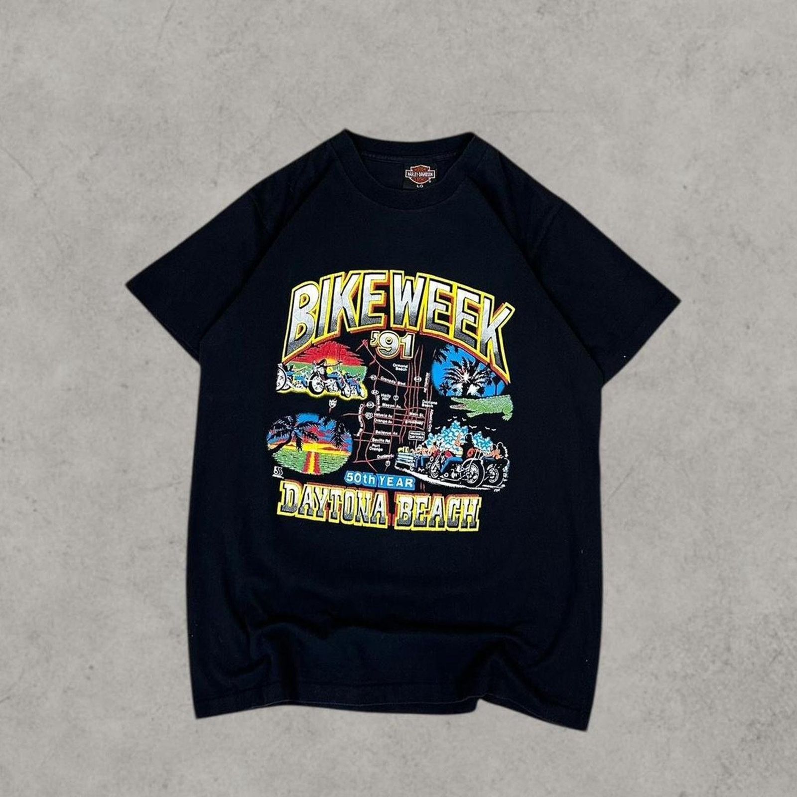 Harley Davidson × Vintage Vintage Harley Davidson Bike Week T-shirt Size US L / EU 52-54 / 3 - 1 Thumbnail