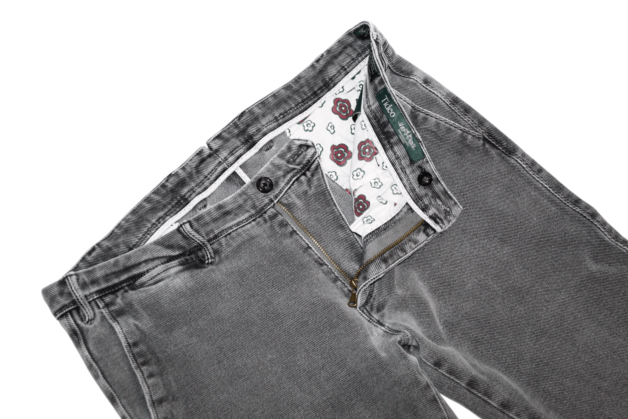 L.B.M. 1911 Molfetta Tideo Retro WashTwill Denim Stretch Cotton Pants Size US 38 / EU 54 - 4 Thumbnail