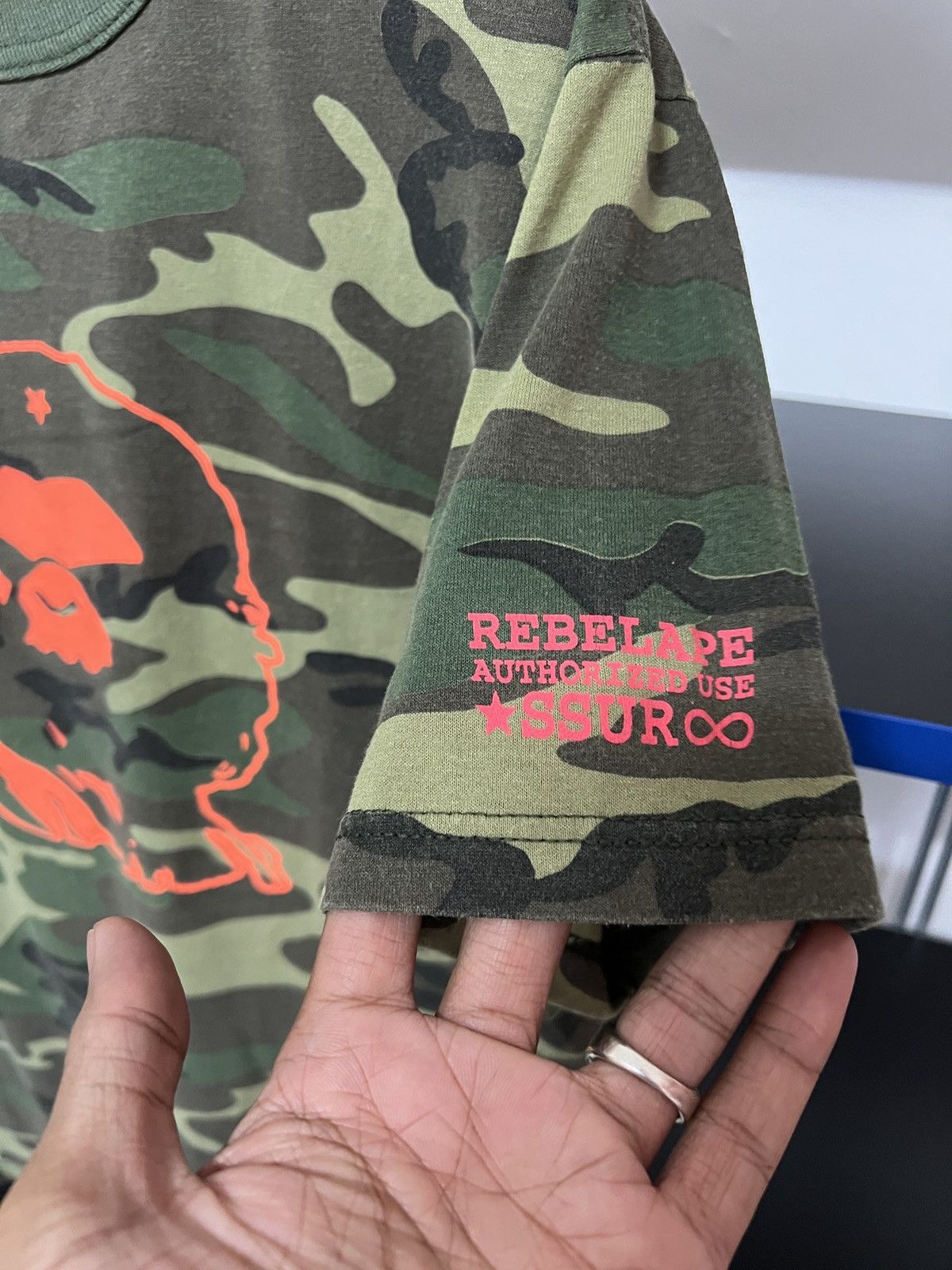 SSUR Rare Vintage SSUR Rebel Ape Camo T-shirt M Size US M / EU 48-50 / 2 - 5 Thumbnail