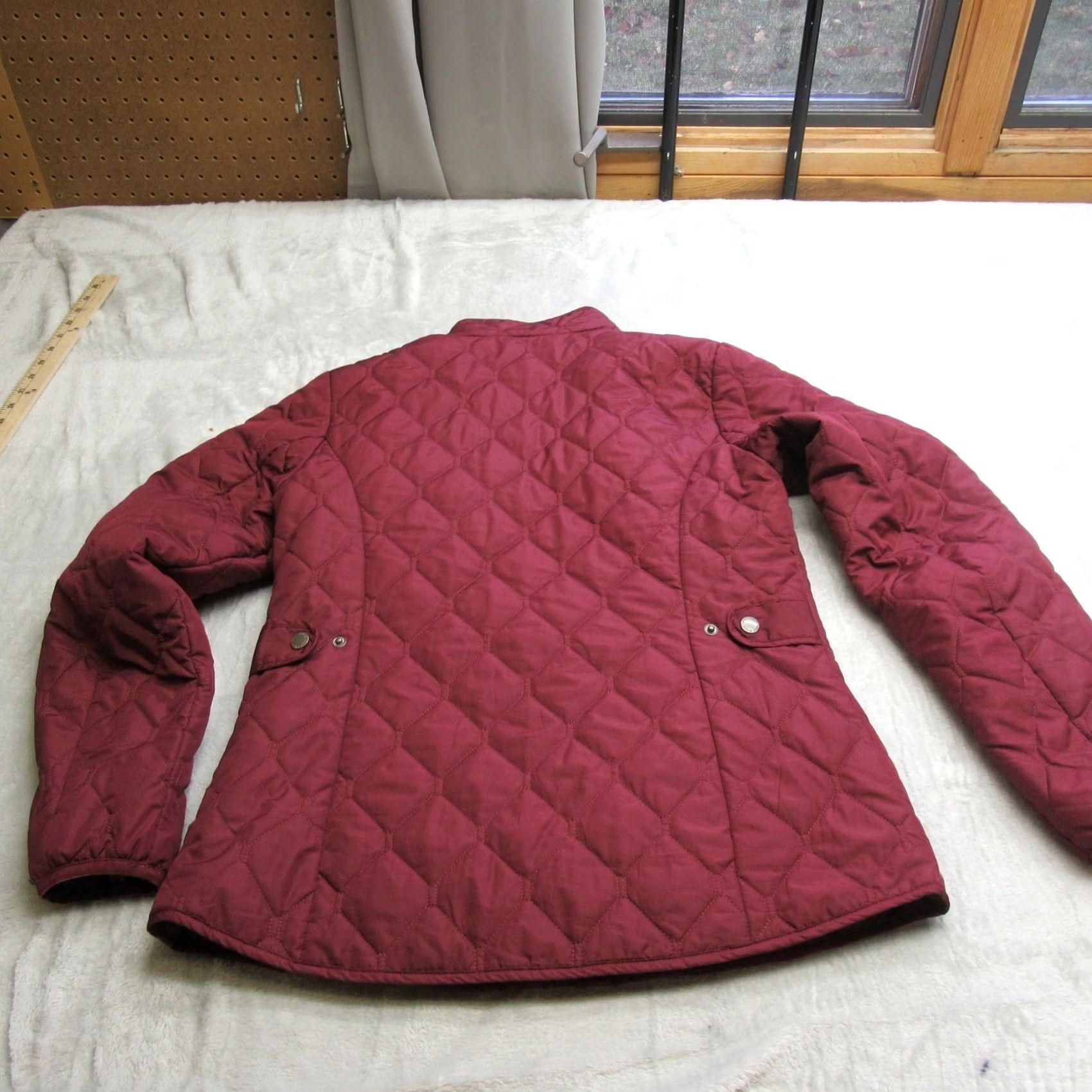 Eddie Bauer Eddie Bauer Jacket Womens Medium Red Quilted Lightweight Full Zip Pockets Coat Size M / US 6-8 / IT 42-44 - 2 Thumbnail