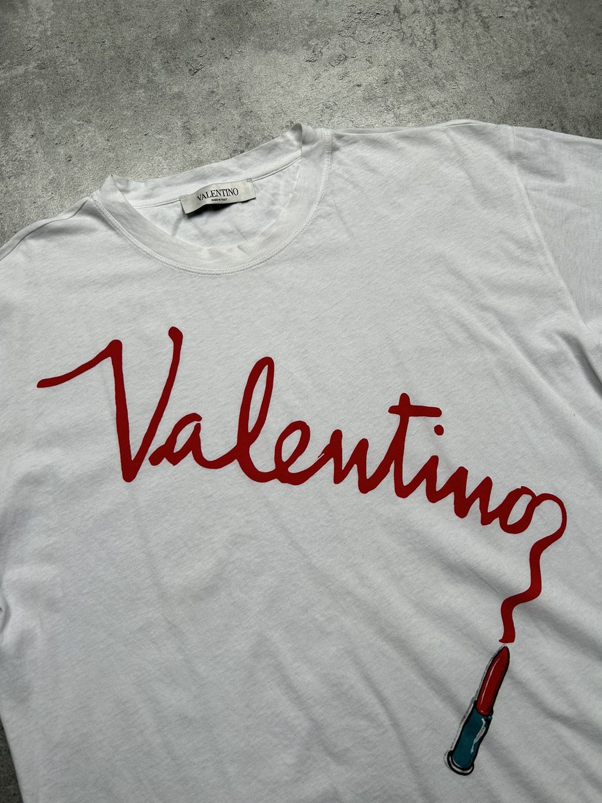Valentino Valentino Garavani Lipstick Logo T-Shirt Size US S / EU 44-46 / 1 - 3 Thumbnail