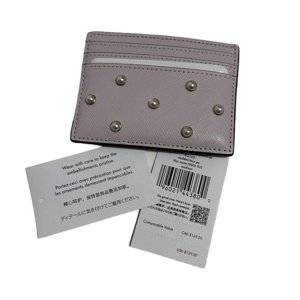 Kate Spade Kate Spade Studded Faux Pearls Small Slim Card Holder Size ONE SIZE - 6 Thumbnail