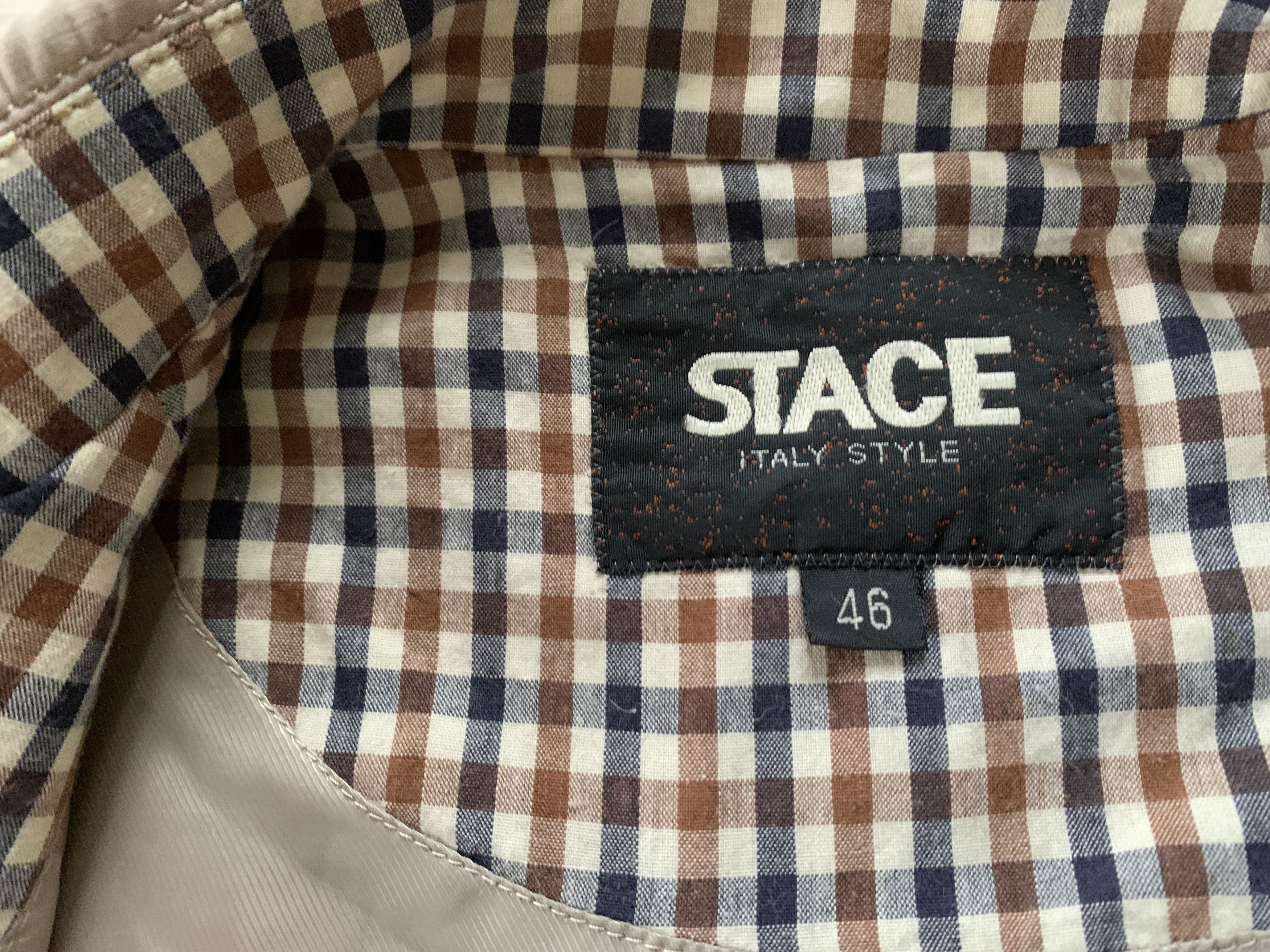 Designer Stace Italy Style Light Casual Beige Jacket Size US S / EU 44-46 / 1 - 6 Thumbnail