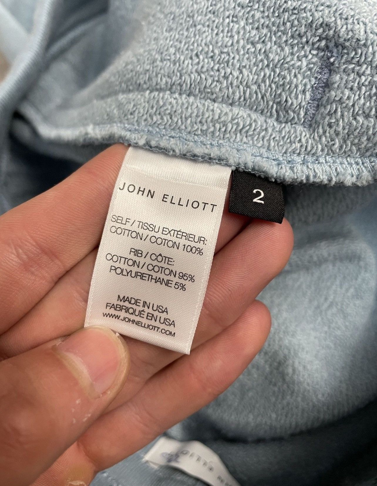 John Varvatos John Elliott Escobar Sweatpants - Glacier Blue Size US 30 / EU 46 - 13 Thumbnail