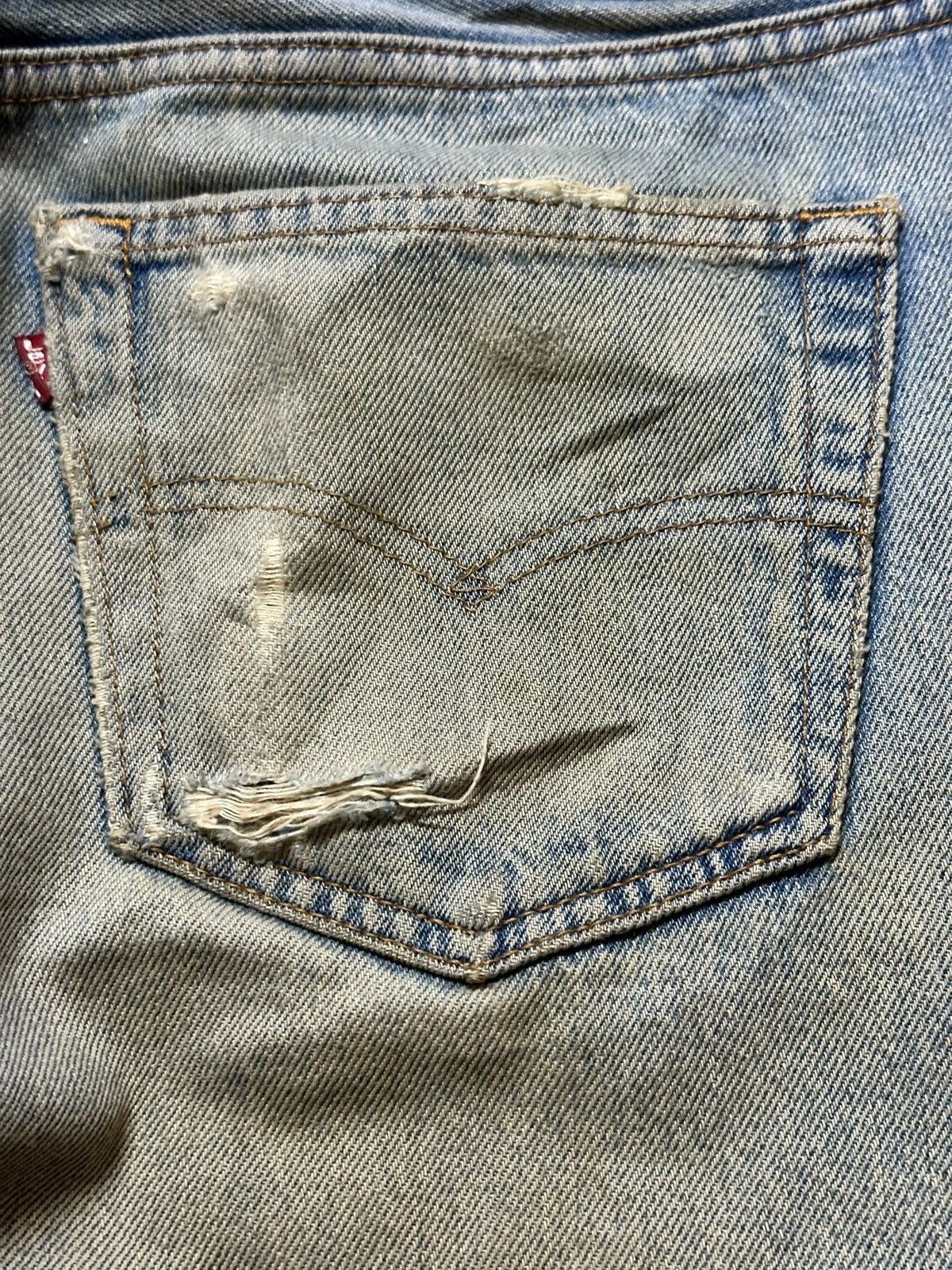 Levi's Vintage Clothing Vintage Levi’s 501 Mudwash Ripped Distressed Denim Size US 34 / EU 50 - 6 Thumbnail