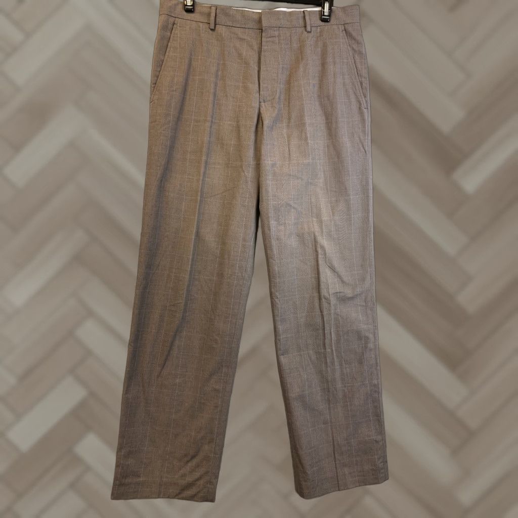 Banana Republic Banana Republic Emerson Chino Pants Men's 35x34 Flat Front Brown 92-49 Regular Fit Inseam 34 Size 35 Size US 35 - 1 Thumbnail