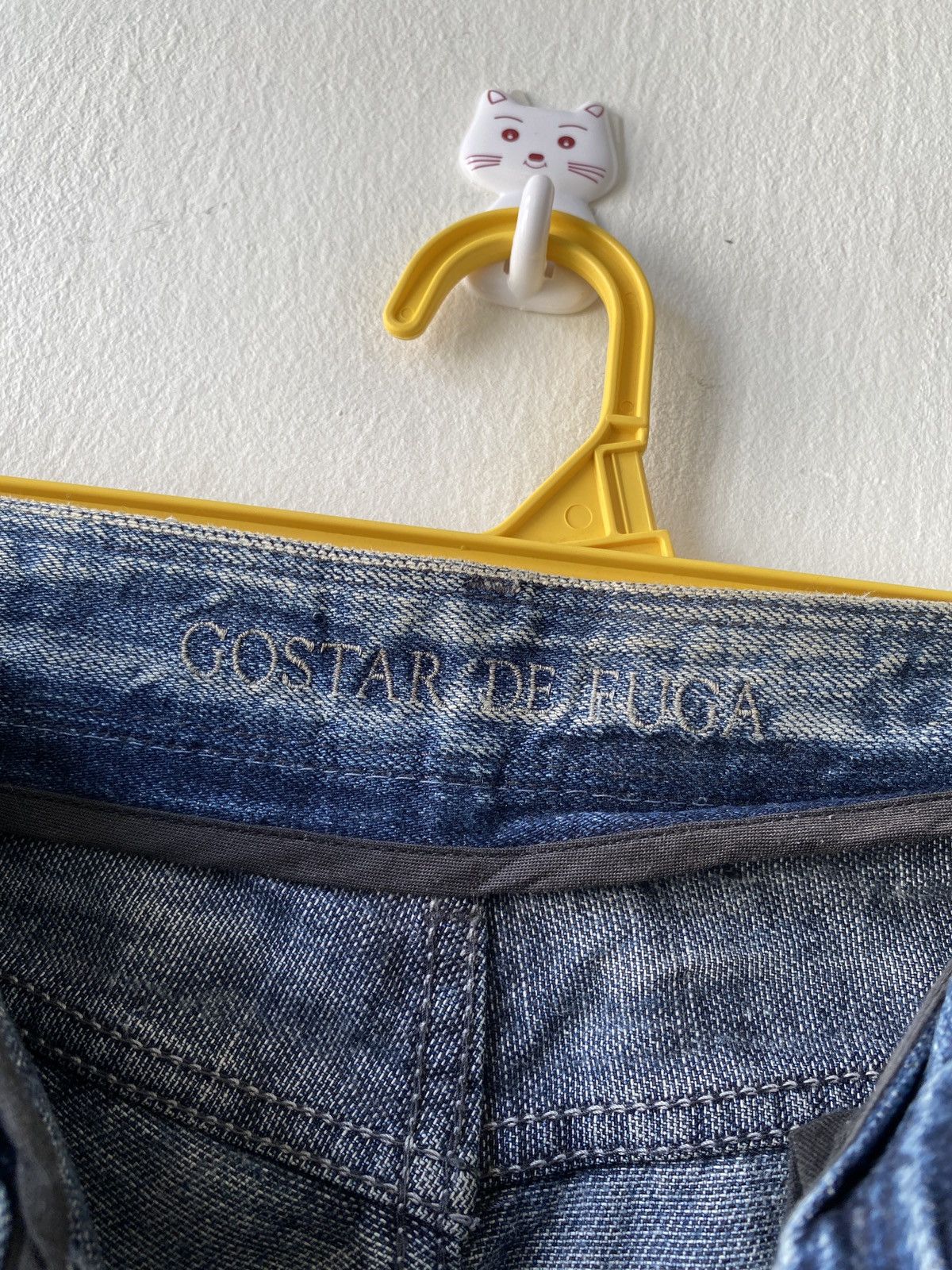GOSTAR DE FUGA × Japanese Brand Japanese Vintage Gostar De Fuga Lighting Washed Denim Size US 31 - 18 Thumbnail