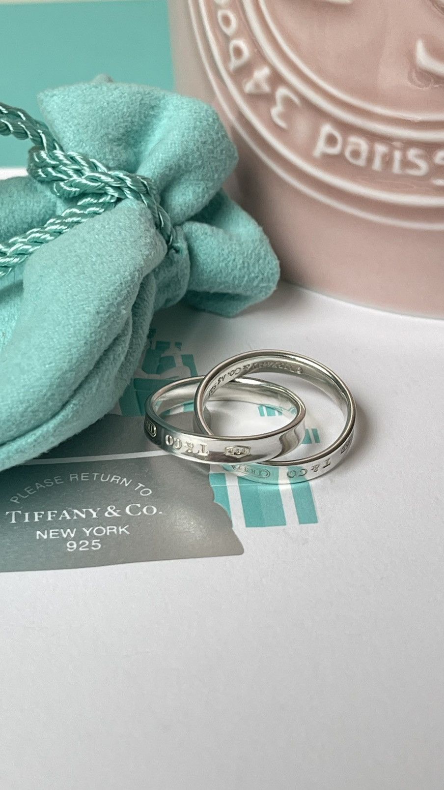 Tiffany & Co. Tiffany & Co. Tiffany 1837 Interlocking Ring Silver 5.5 NEW Size ONE SIZE - 11 Thumbnail