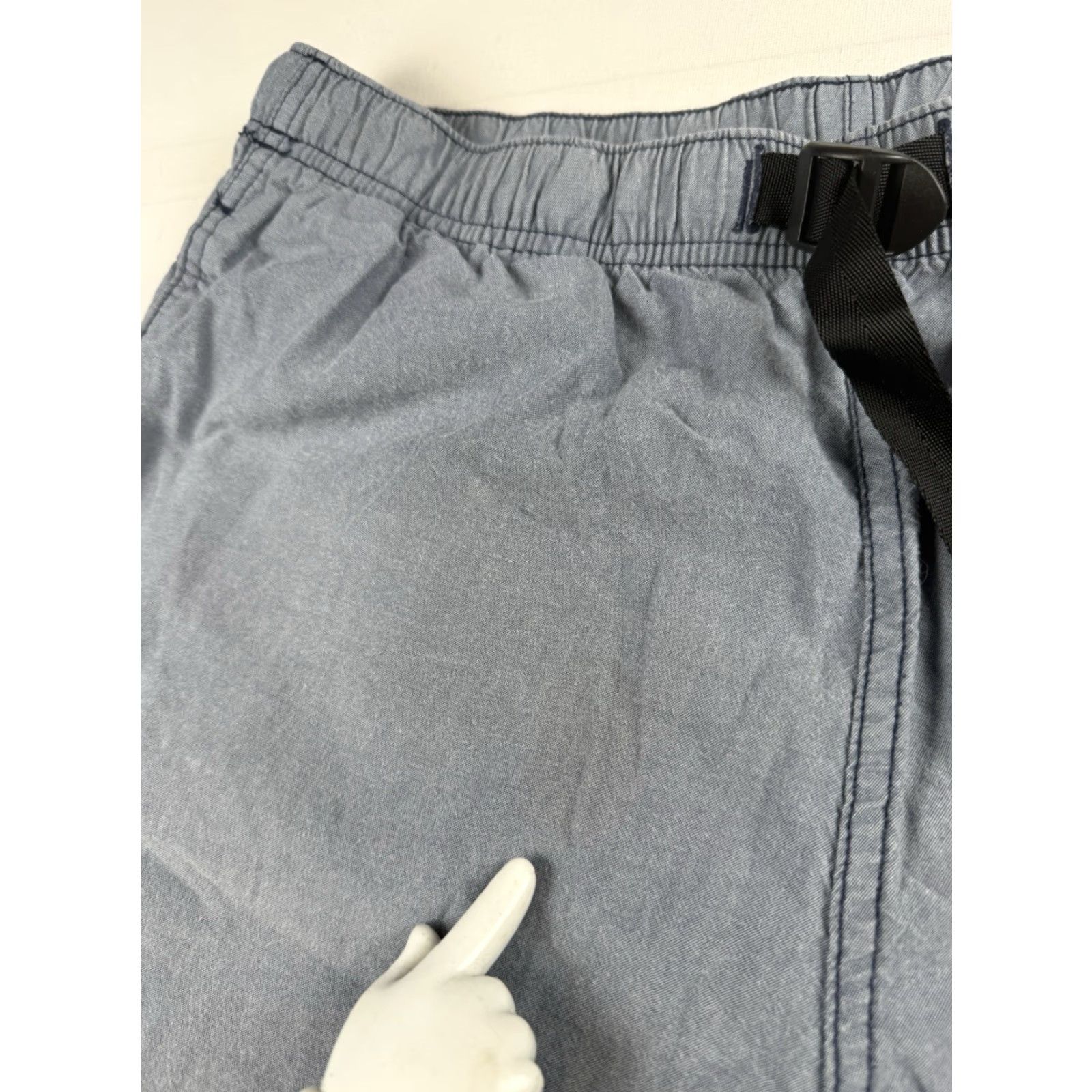 Eddie Bauer Eddie Bauer Cargo Shorts Mens L Belted Blue Nylon Outdoor Hiking Cargo Pocket Regular Color Blue Size US 33 - 3 Thumbnail
