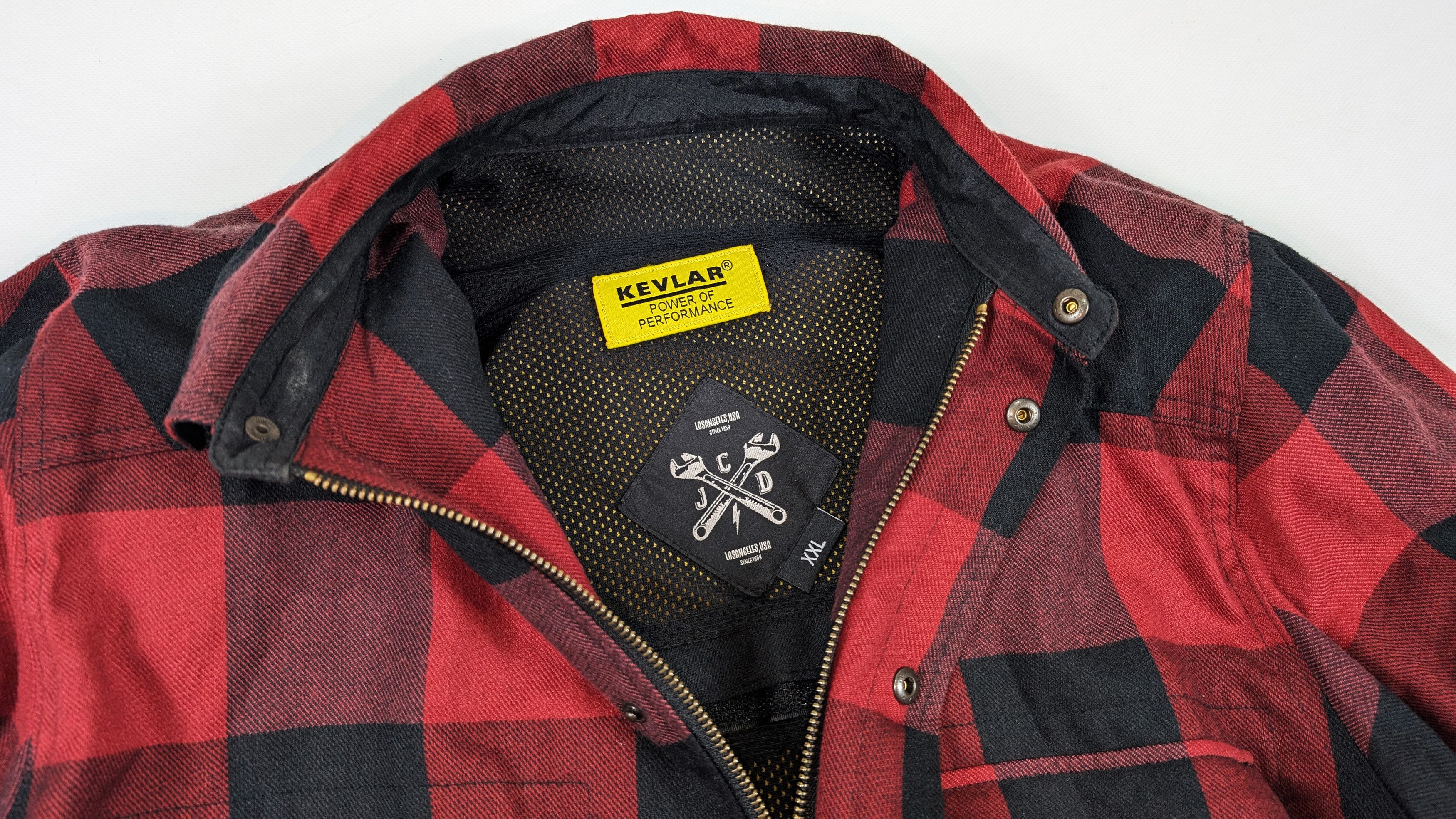 Harley Davidson John Doe Motorcycle Motorshirt Checkered Jacket Shirt Size US XXL / EU 58 / 5 - 7 Thumbnail