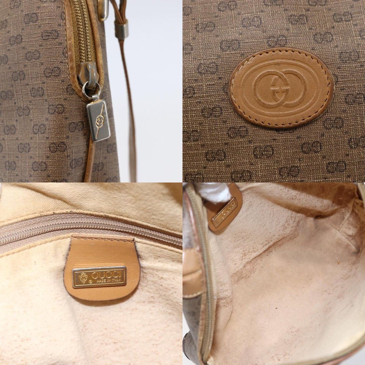 Gucci GUCCI Micro GG Supreme Shoulder Bag Pvc Brown Gold 007 104 Size ONE SIZE - 11 Thumbnail