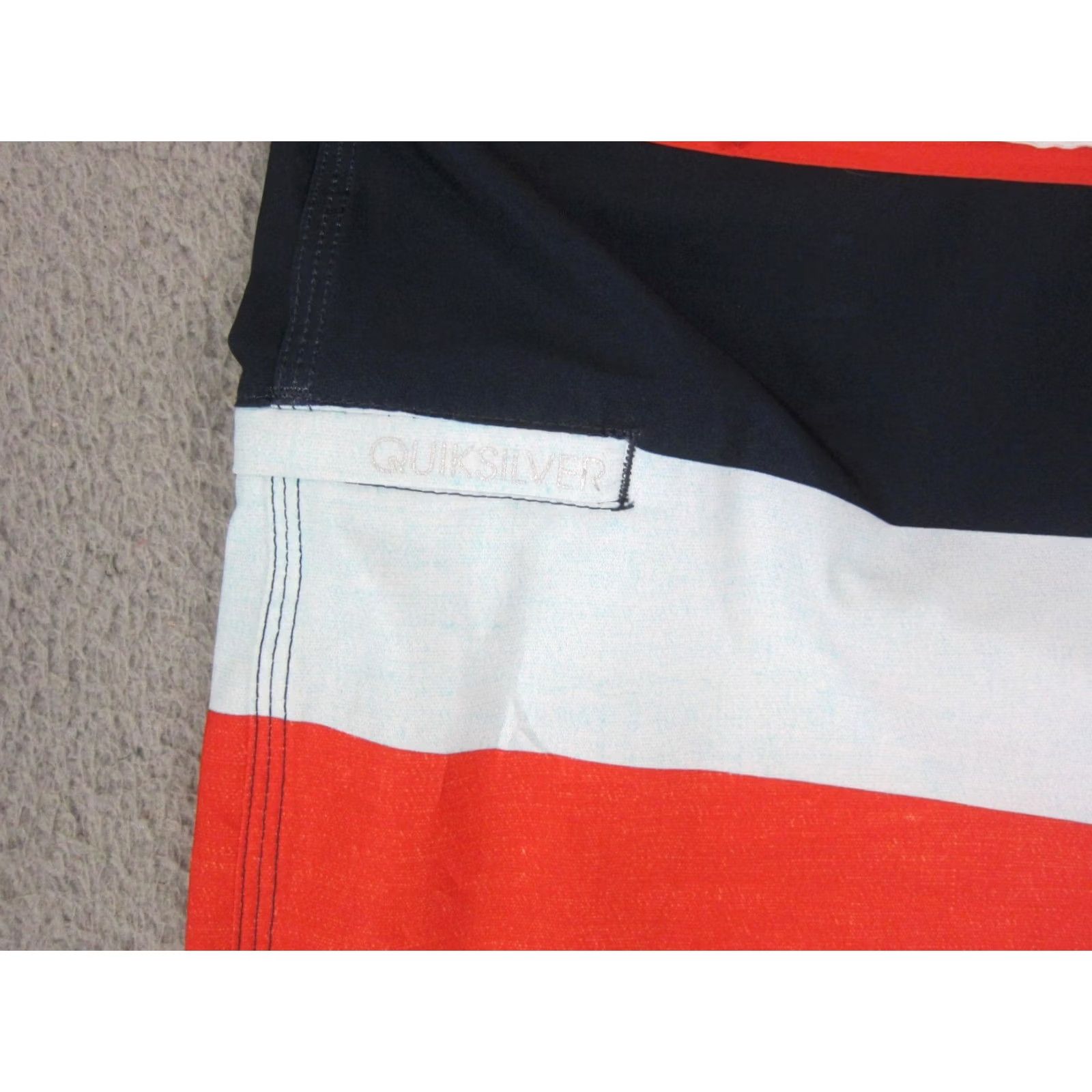 Quiksilver Quiksilver Shorts Mens Size 32 Orange Blue Stripe Sunset Future Swim Trunks Beach 90s Pockets Mens Size US 32 / EU 48 - 4 Thumbnail