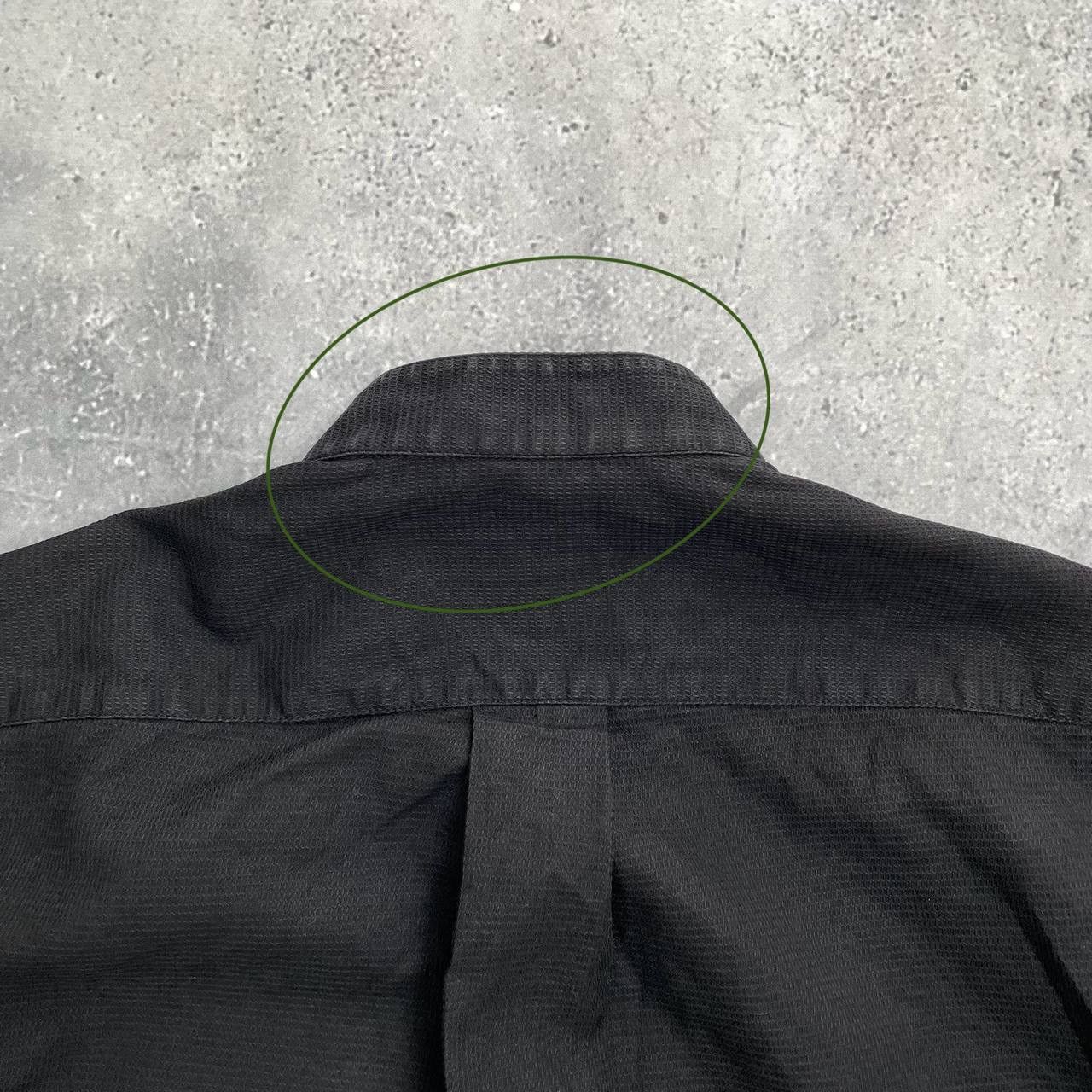 Kenzo × Vintage Vintage Kenzo Homme Nehru Collar LS Button-Up Shirt Black 39 Size US M / EU 48-50 / 2 - 22 Thumbnail