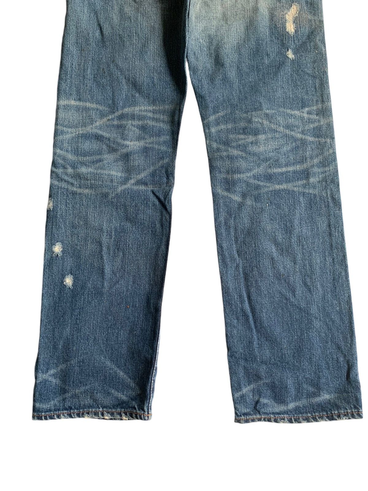 Le Grande Bleu (L.G.B.) GENUINE VINTAGE GOA JAPANESE SELVEDGE PUNK DISTRESSED DENIM☠️ Size US 30 / EU 46 - 8 Thumbnail