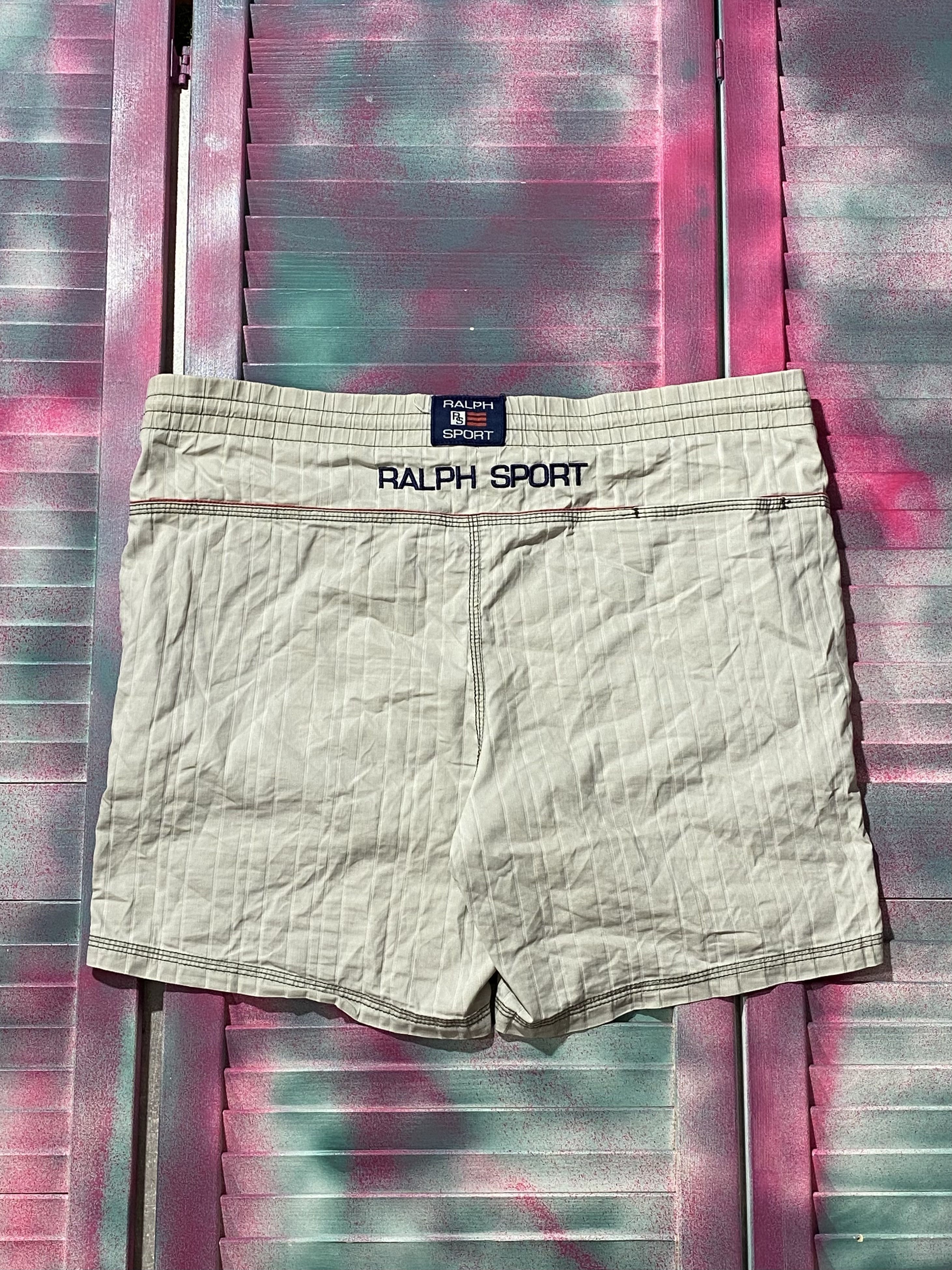 Polo Ralph Lauren Vintage Y2K Ralph Lauren Sport Shorts Distressed Logo style Size US 34 / EU 50 - 3 Thumbnail