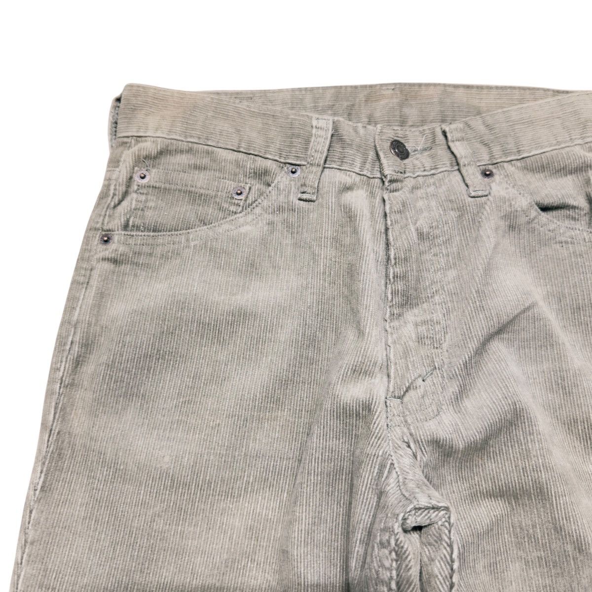 Levi's Vintage Levis 517 Green Corduroy Flare Jeans Hedi Slimane Size US 30 / EU 46 - 4 Thumbnail