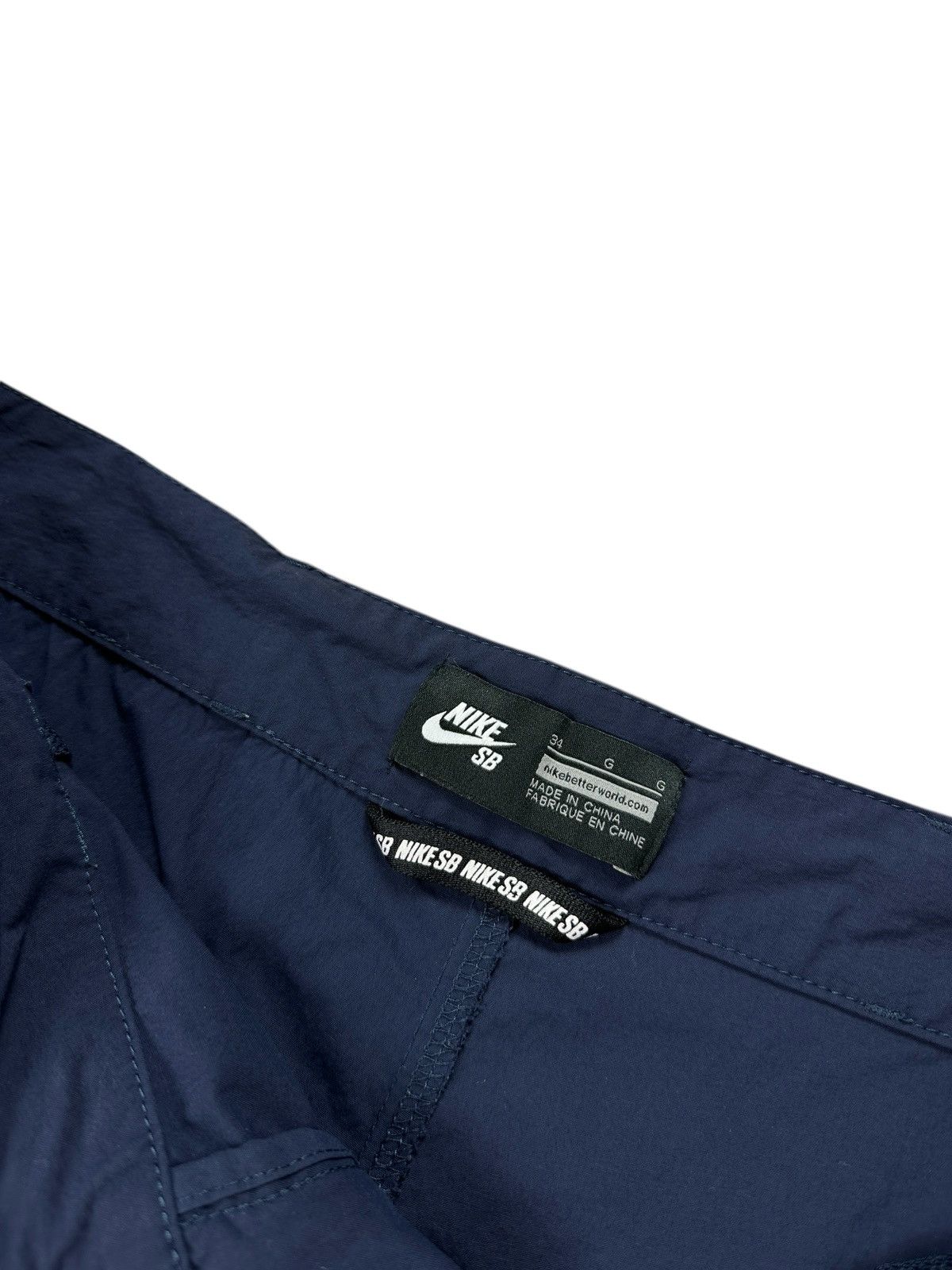 Nike × Vintage Y2K Nike SB Nylon Shorts Size US 34 / EU 50 - 9 Thumbnail