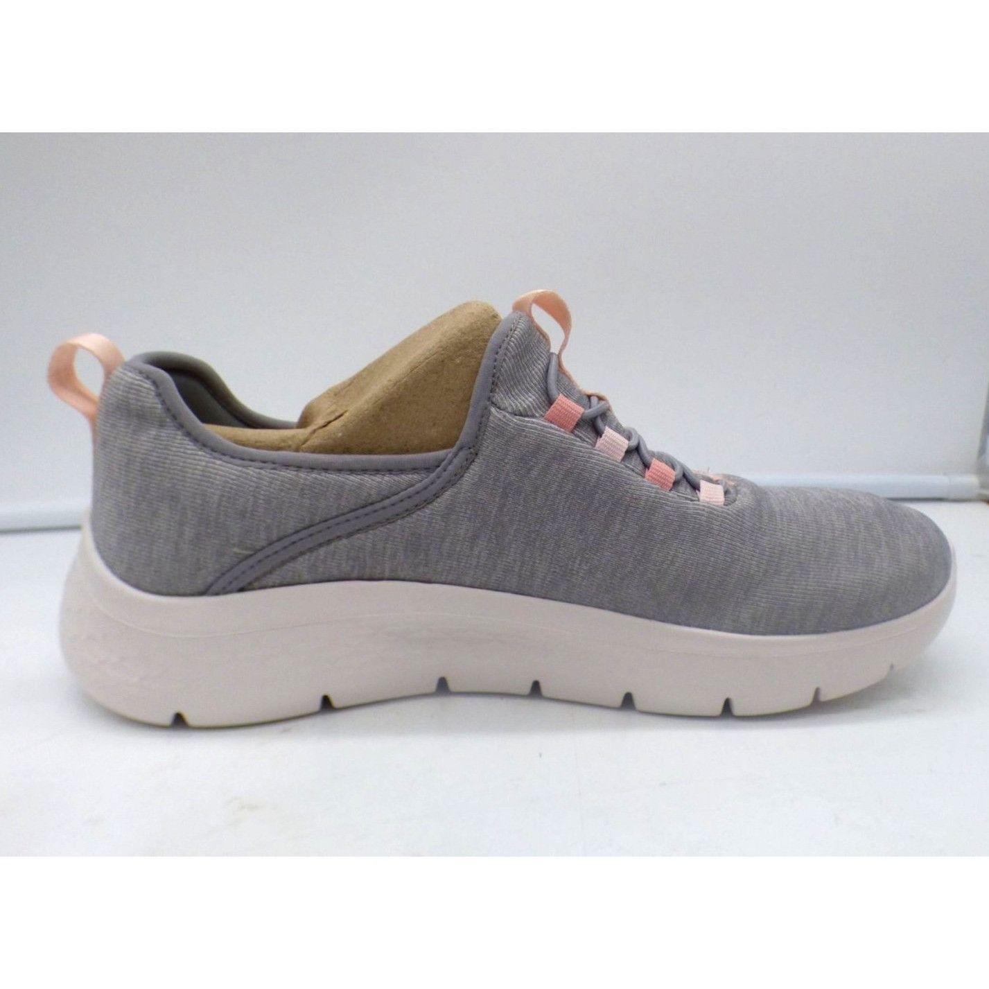SKECHERS Skechers Womens Go Walk Flex Lucy Walking Shoes, Gray/Pink, Size US 8.5 / IT 38.5 - 13 Thumbnail