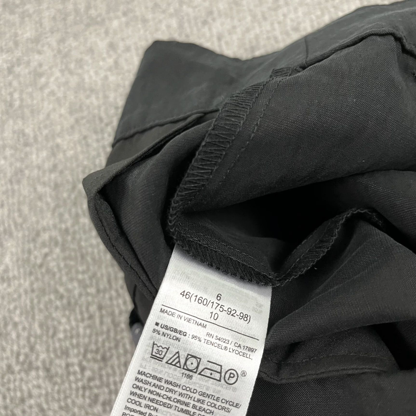 Gap Gap High Rise Wide Leg Pants Women Size 6 Black Casual Trouser 29x29 Size 28" / US 6 / IT 42 - 7 Thumbnail