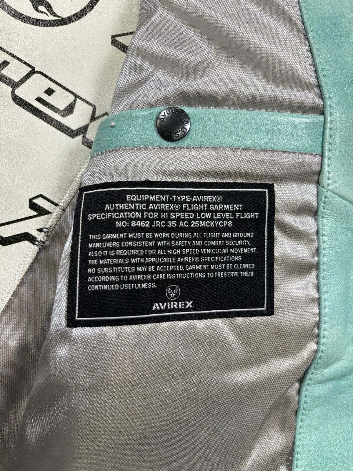 Avirex × HELLSTAR Hellstar x Avirex Jacket, Turquoise Size US S / EU 44-46 / 1 - 13 Thumbnail