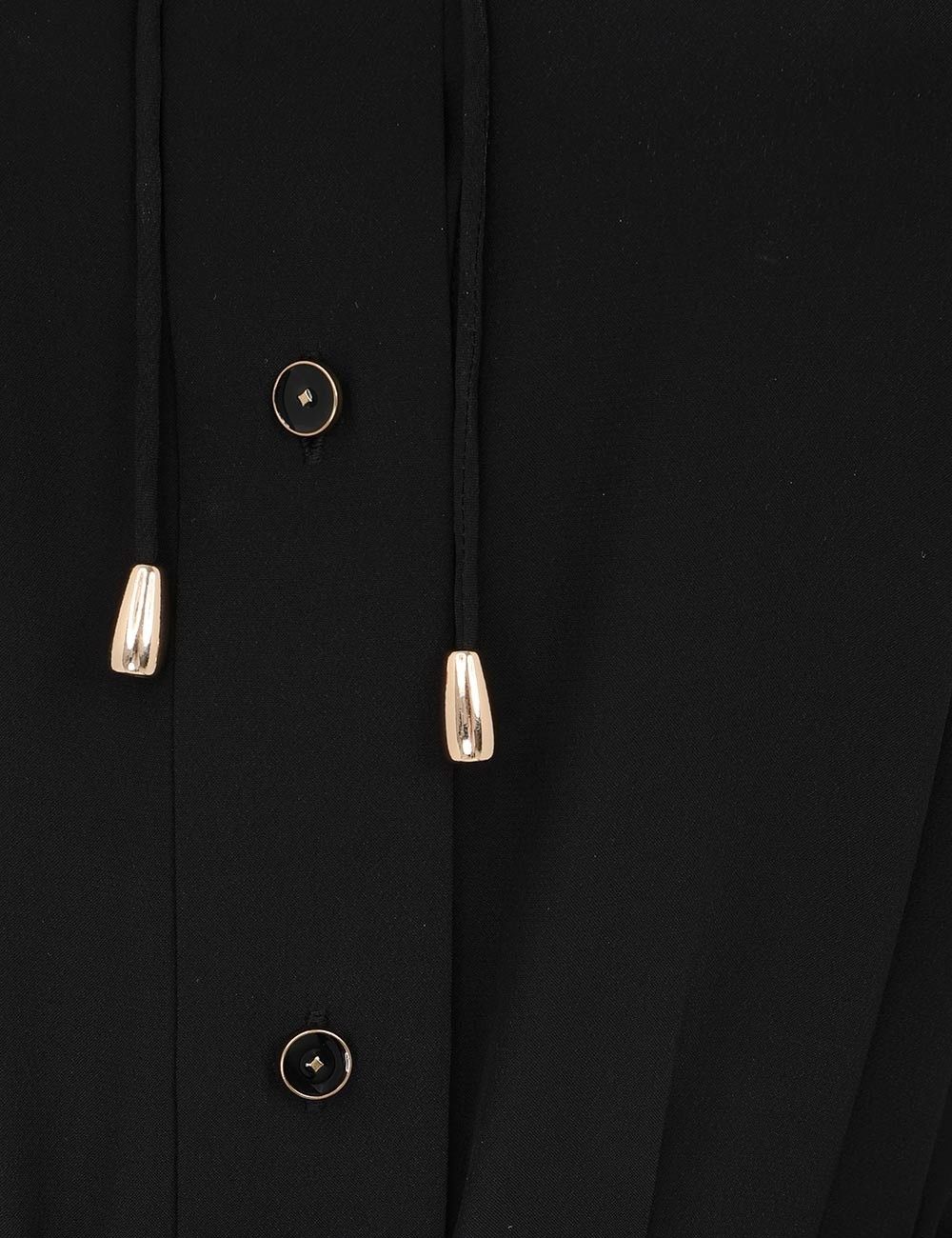 oc11z0825 Shirt Mini Dress in Black