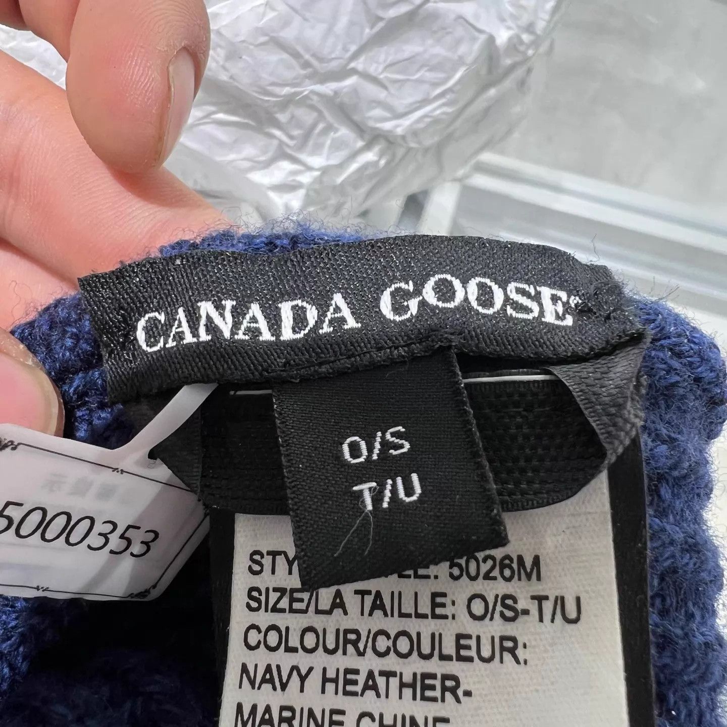 Canada Goose Canada Goose blue wool beanie new XI5000353 Size ONE SIZE - 3 Thumbnail