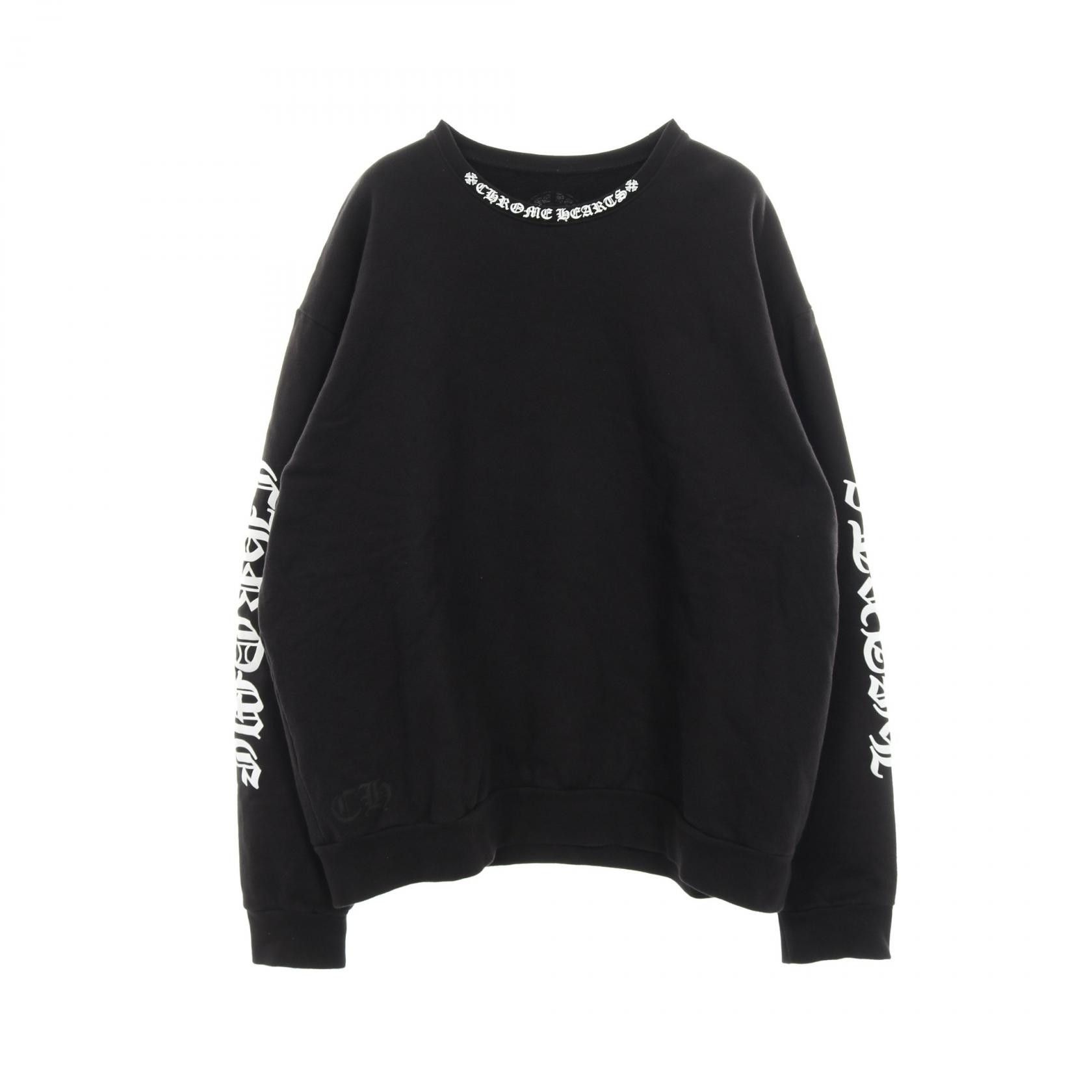 Chrome Hearts Chrome Hearts Chrome Hearts Neck Logo Cotton Sweatshirt Textile Sweatshirts & Hoodies DUTY FREE for USA Size ONE SIZE - 1 Thumbnail