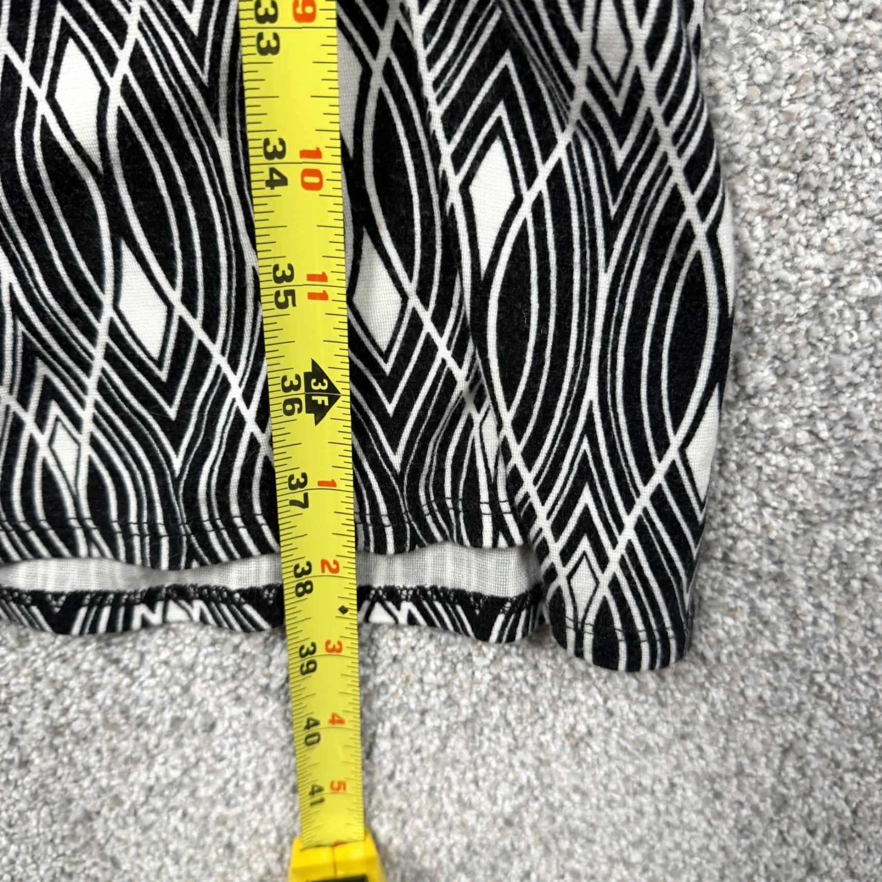 Ann Taylor Ann Taylor Loft Dress M Black White Geometric Shoulder Tie Chic Whimsigoth Mod Size M / US 6-8 / IT 42-44 - 3 Thumbnail