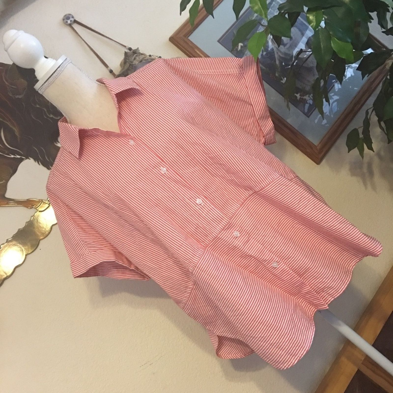 Calvin Klein Calvin Klein Jeans Cotton boxy stripe shirt Size L / US 10 / IT 46 - 2 Thumbnail