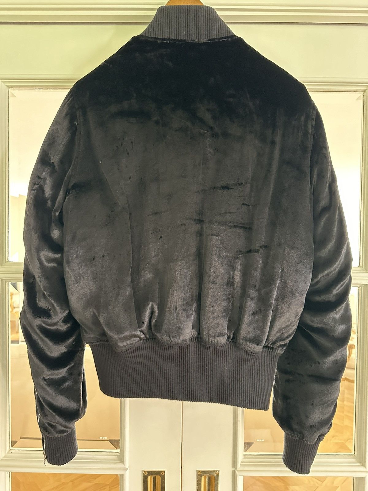 Amiri Amiri Black Velvet Bomber 46 Size US S / EU 44-46 / 1 - 6 Thumbnail