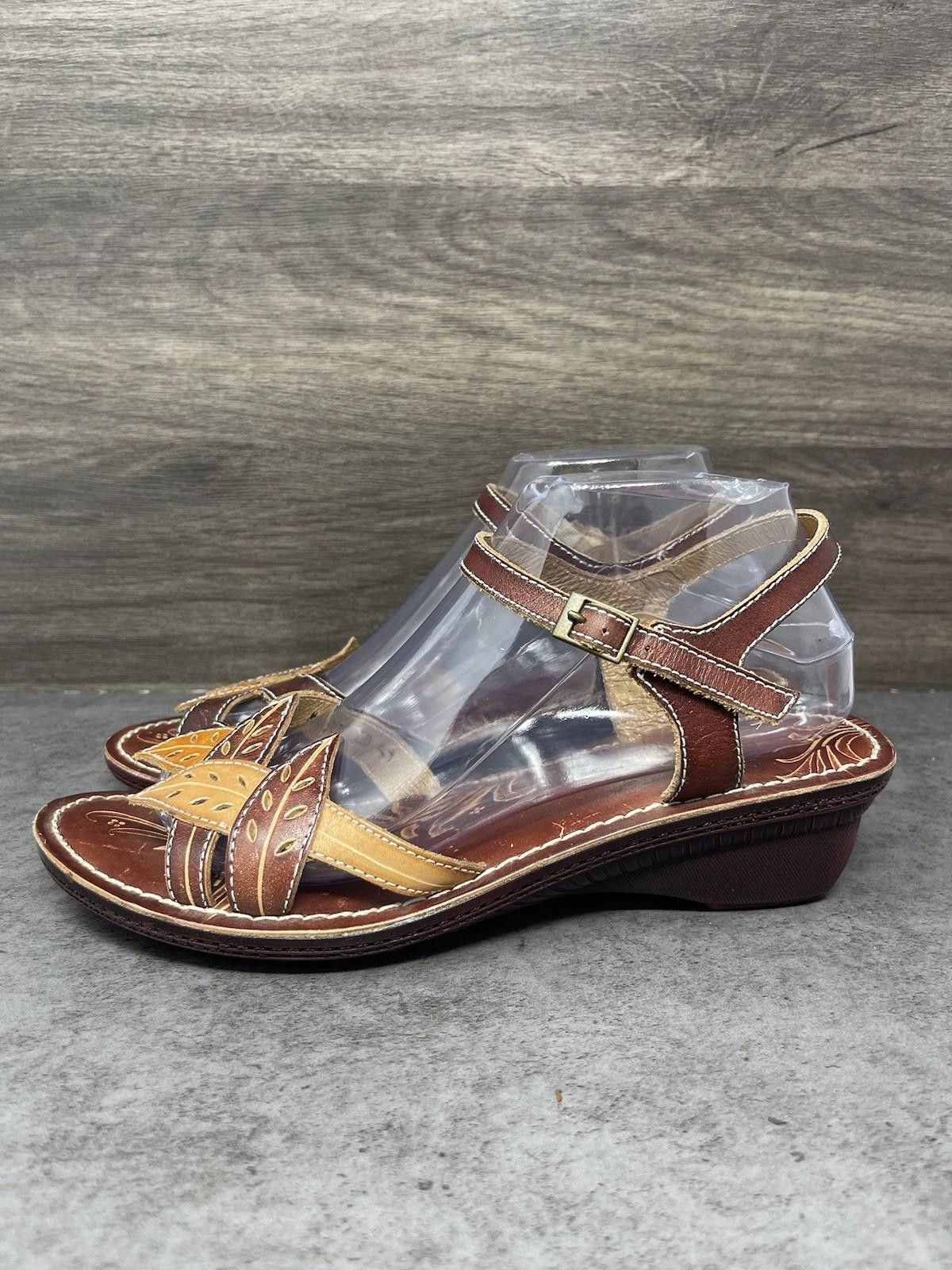 Other Spring Step Marigold Leather Sandals Womens Size 10 (41) Size US 10 / IT 40 - 1 Thumbnail