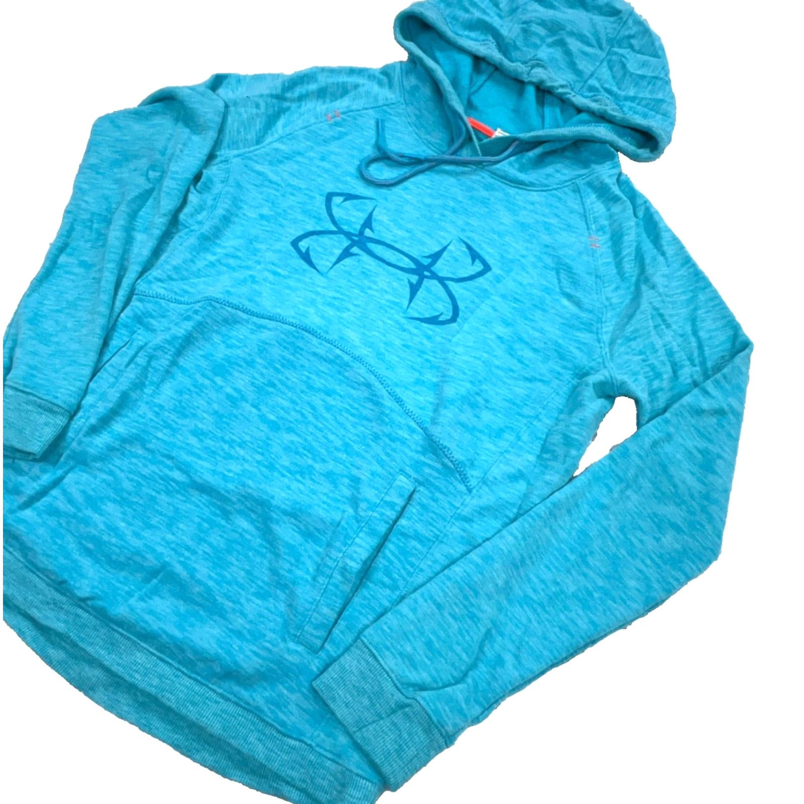 Under Armour Under Armour Hoodie Women Small Blue Sweatshirt Loose Fit Lightweight Thin Size S / US 4 / IT 40 - 2 Thumbnail