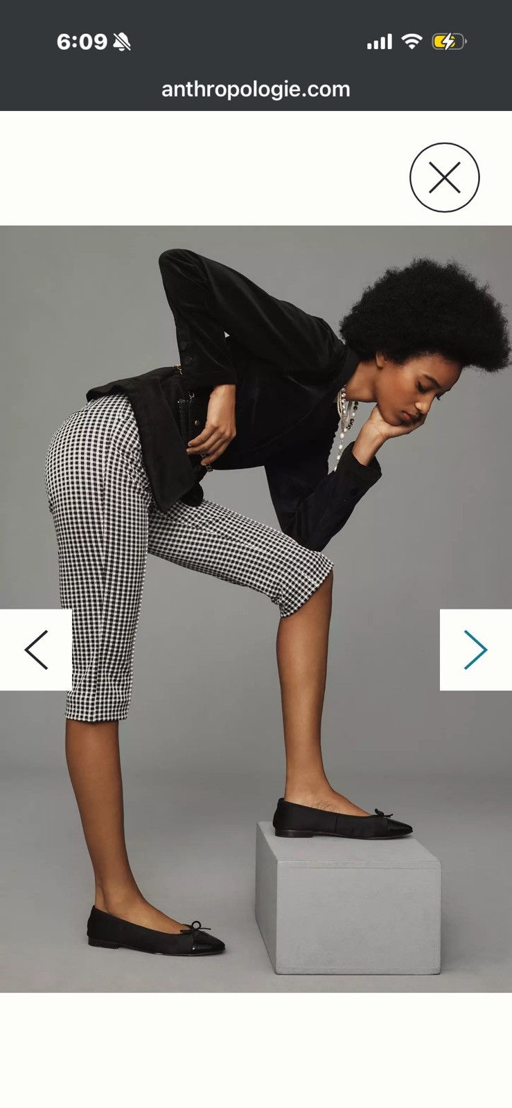 Anthropologie Maeve Anthropologie Gingham Capri Pants Size 6 Size 28" / US 6 / IT 42 - 4 Thumbnail