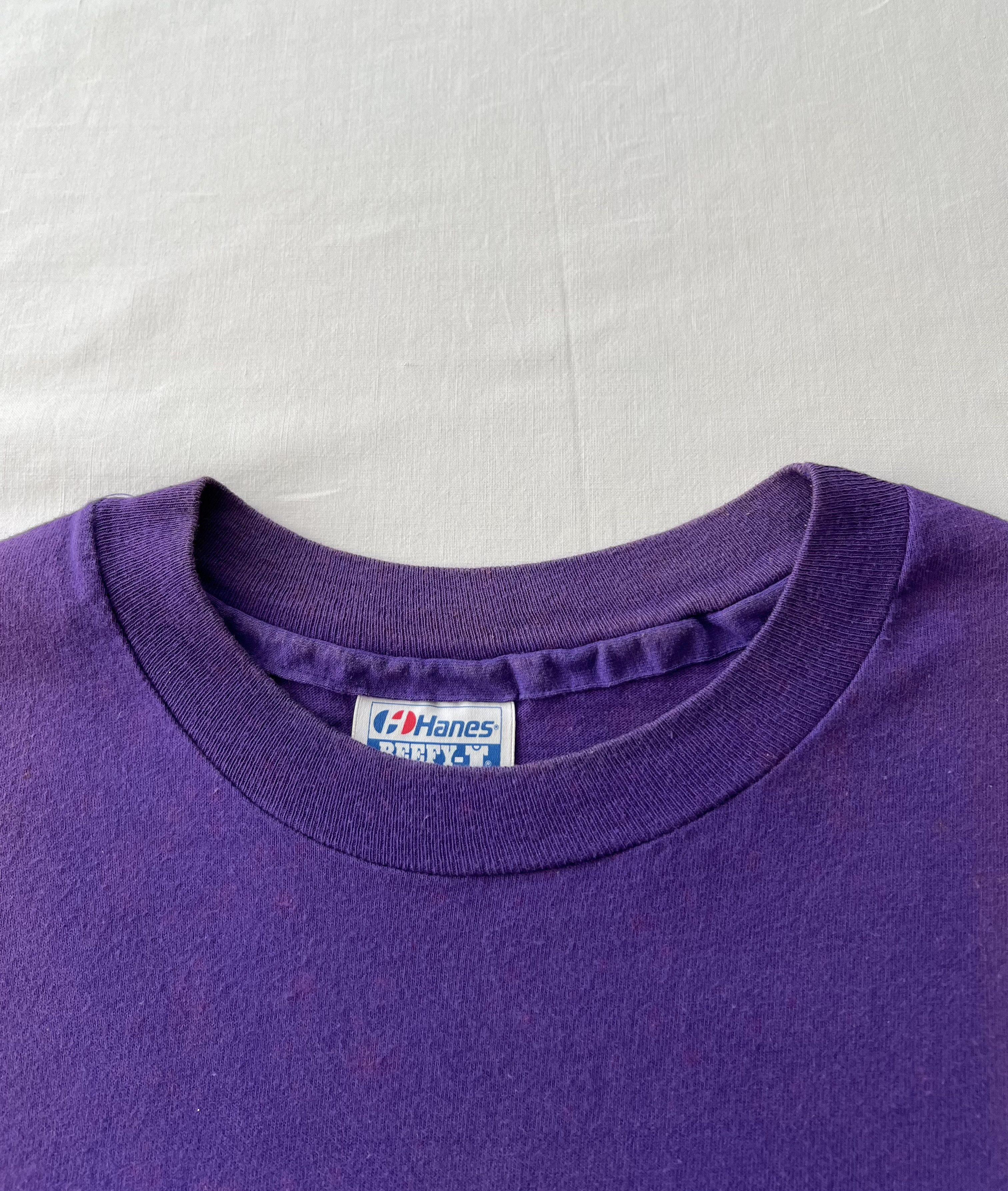 Harley Davidson Vintage 1990 Harley Davidson Eagle Milwaukee Purple T-shirt Size US XL / EU 56 / 4 - 13 Thumbnail
