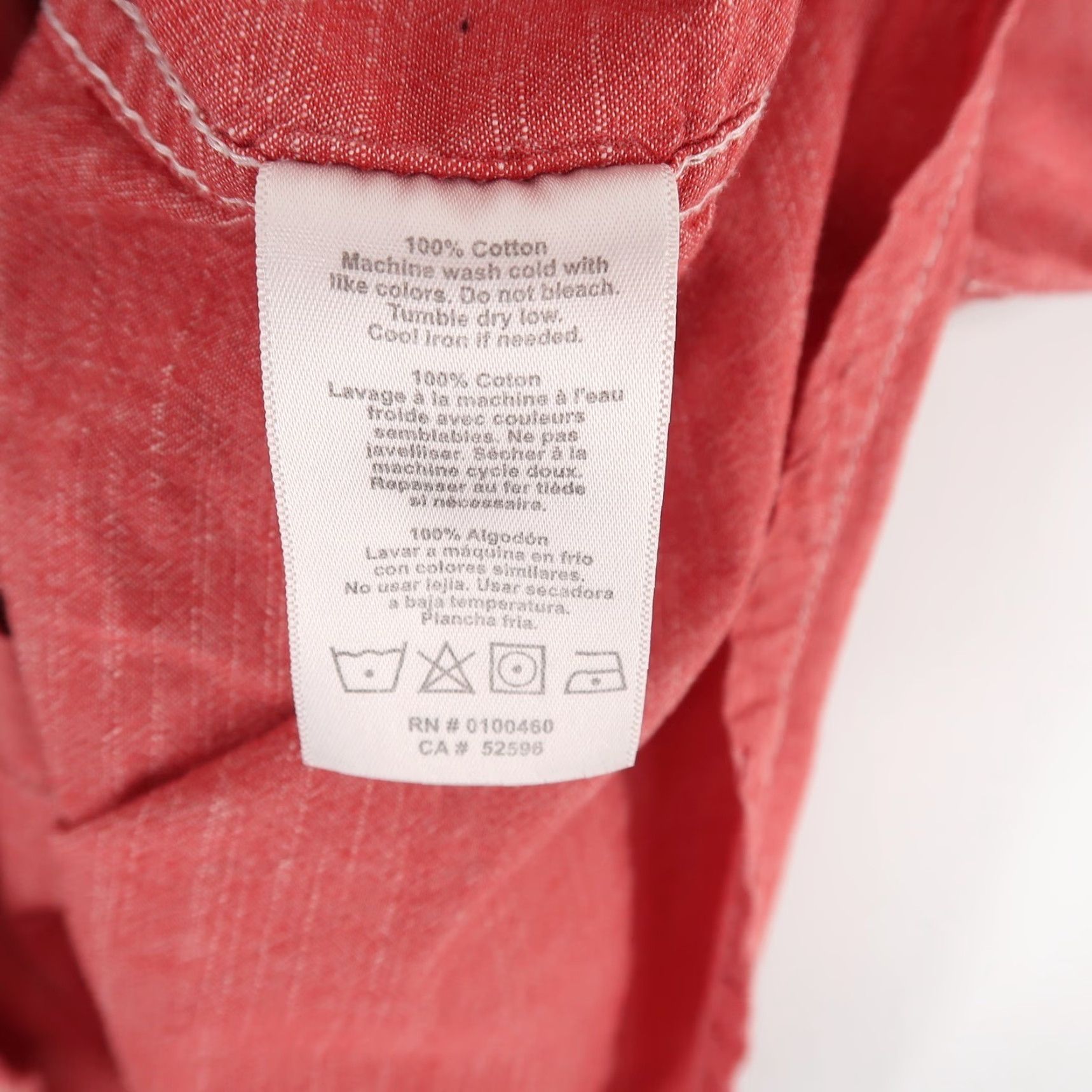 KAVU KAVU Short Sleeve Shirt Mens S Red Button Up 100% Cotton Size US S / EU 44-46 / 1 - 7 Thumbnail
