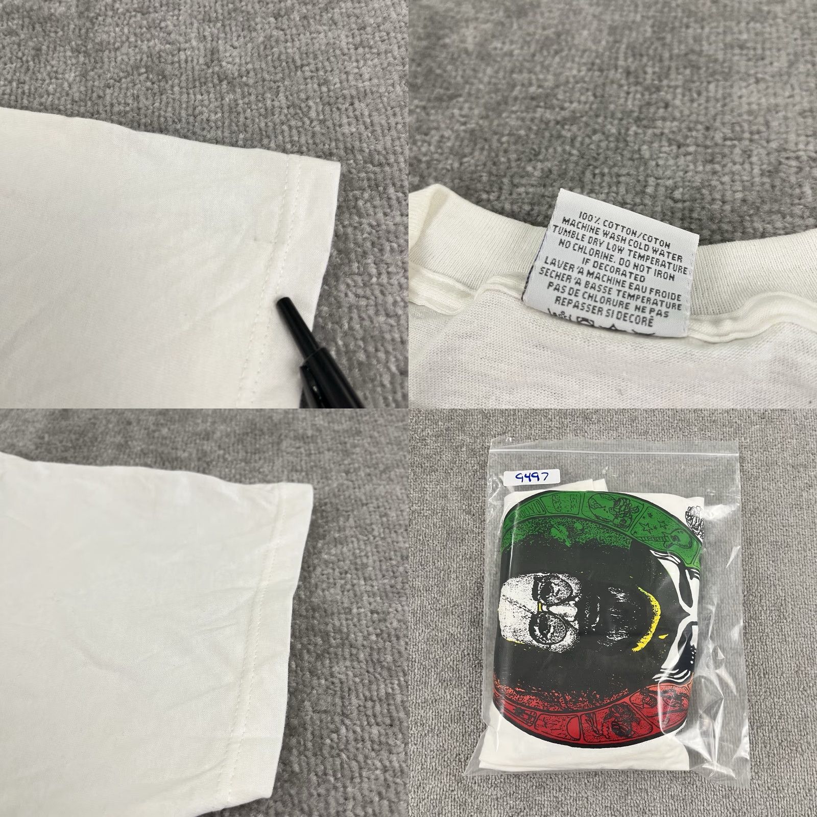 Gildan VINTAGE Grateful Dead Shirt Mens XL 1995 Bus Came By Graphic Tee Jerry Garcia White Cotton Crew Neck Short Sleeve Graphic Print 90s Logo Mens Size US XL / EU 56 / 4 - 9 Thumbnail
