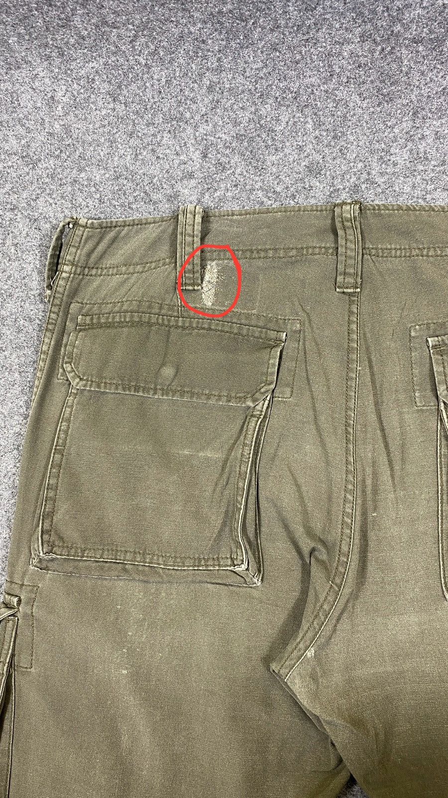 Purple Brand Vintage’90s🔥Purple&Yellow🔥Fade Green Army Cargo Pants Size US 36 / EU 52 - 15 Thumbnail