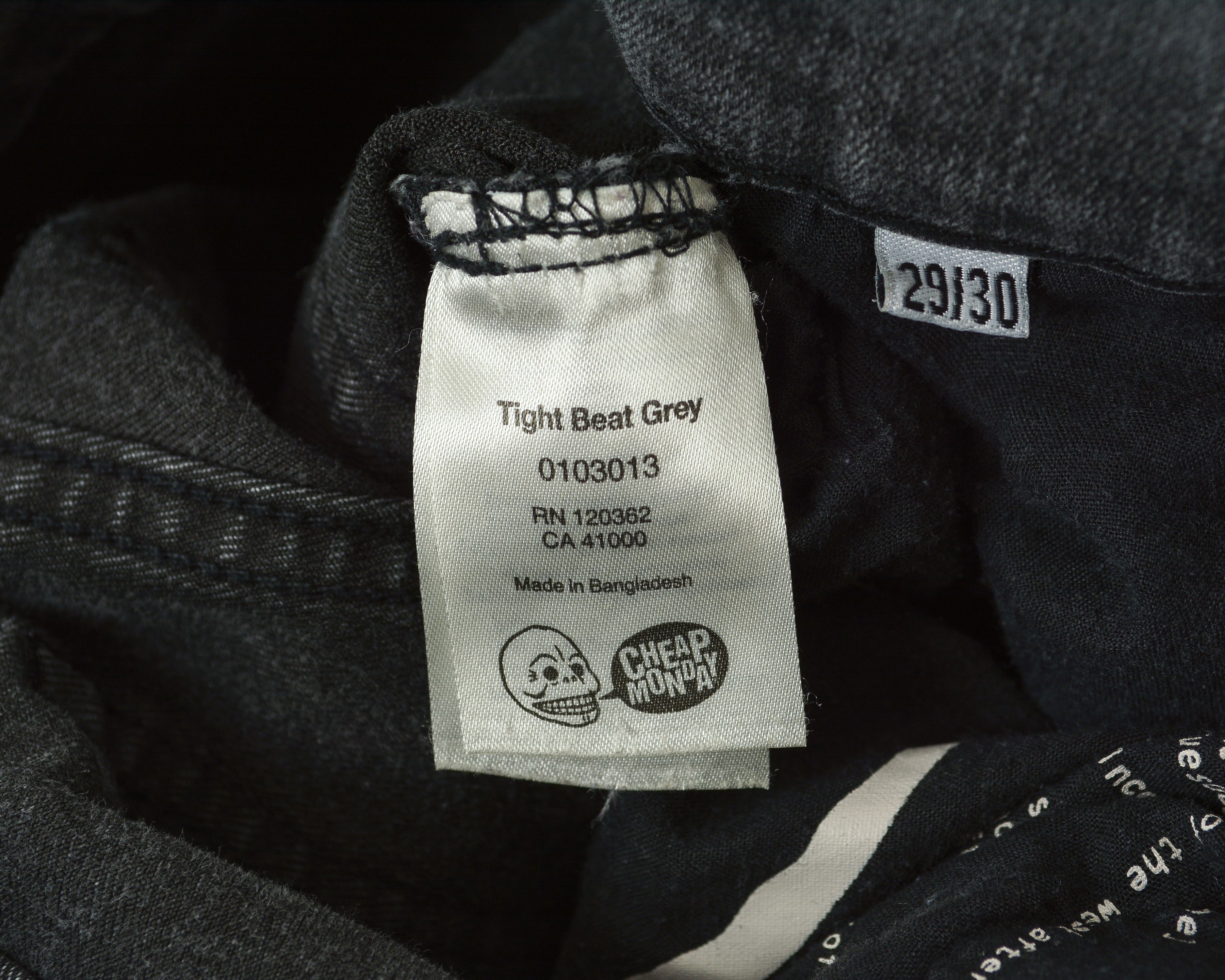Cheap Monday Tight Beat Grey W29 L30 Slim Skinny Jeans Denim Pants Size US 29 - 6 Thumbnail