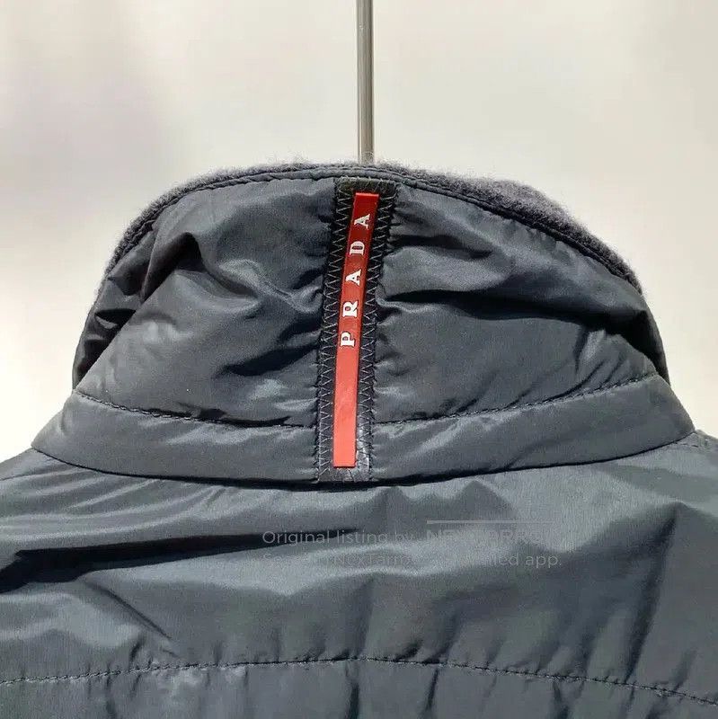 Prada Prada Men's Black Nylon Down Jacket. Size US M / EU 48-50 / 2 - 4 Thumbnail