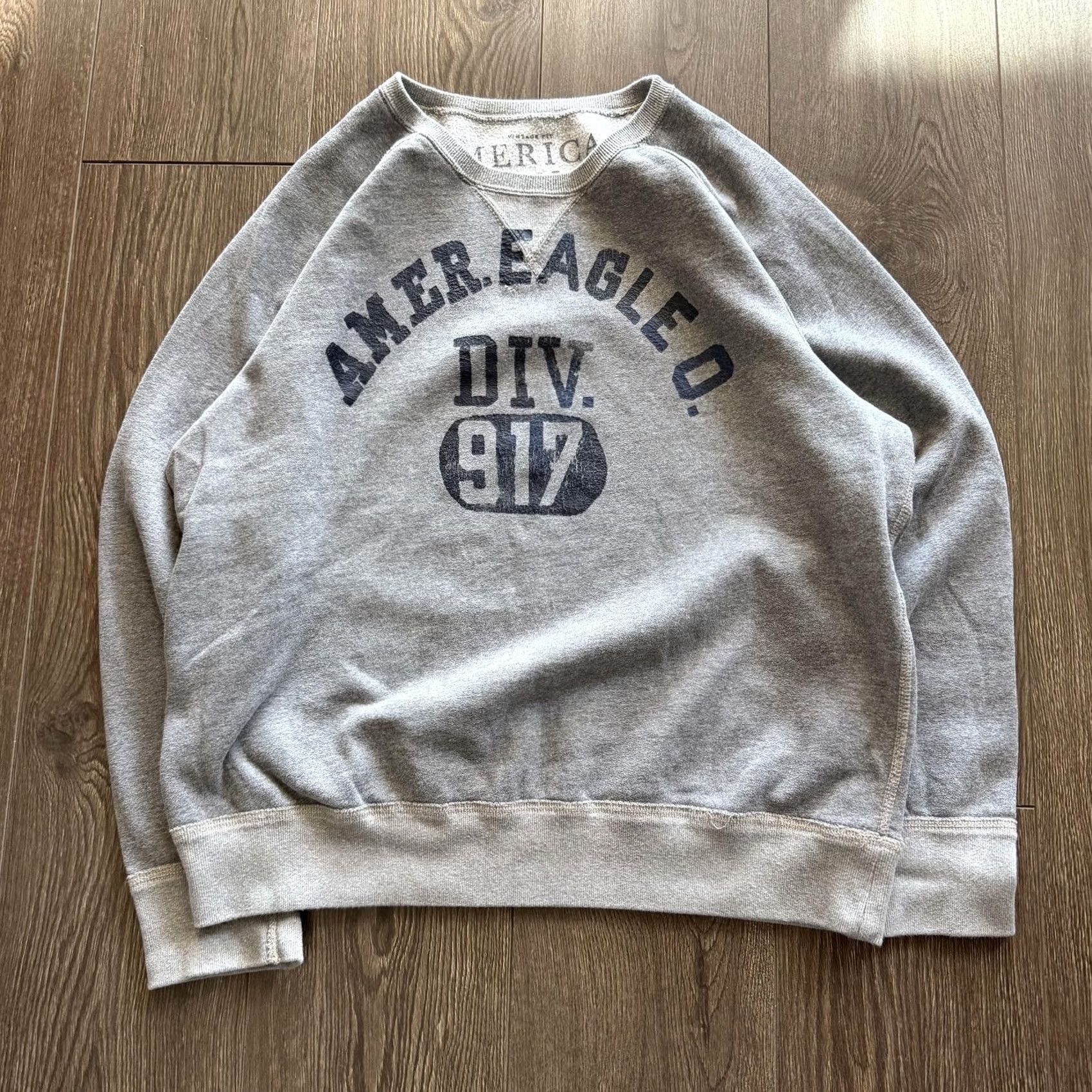 American Eagle Outfitters VINTAGE American Eagle Sweatshirt Mens XL Gray Fleece Pullover Crew Neck Graphic Print Repel 2000s Y2K Size US XL / EU 56 / 4 - 3 Thumbnail