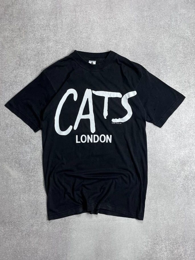 Vintage Vintage 90s Cats London Eyes T-shirt Rare Size US M / EU 48-50 / 2 - 1 Thumbnail
