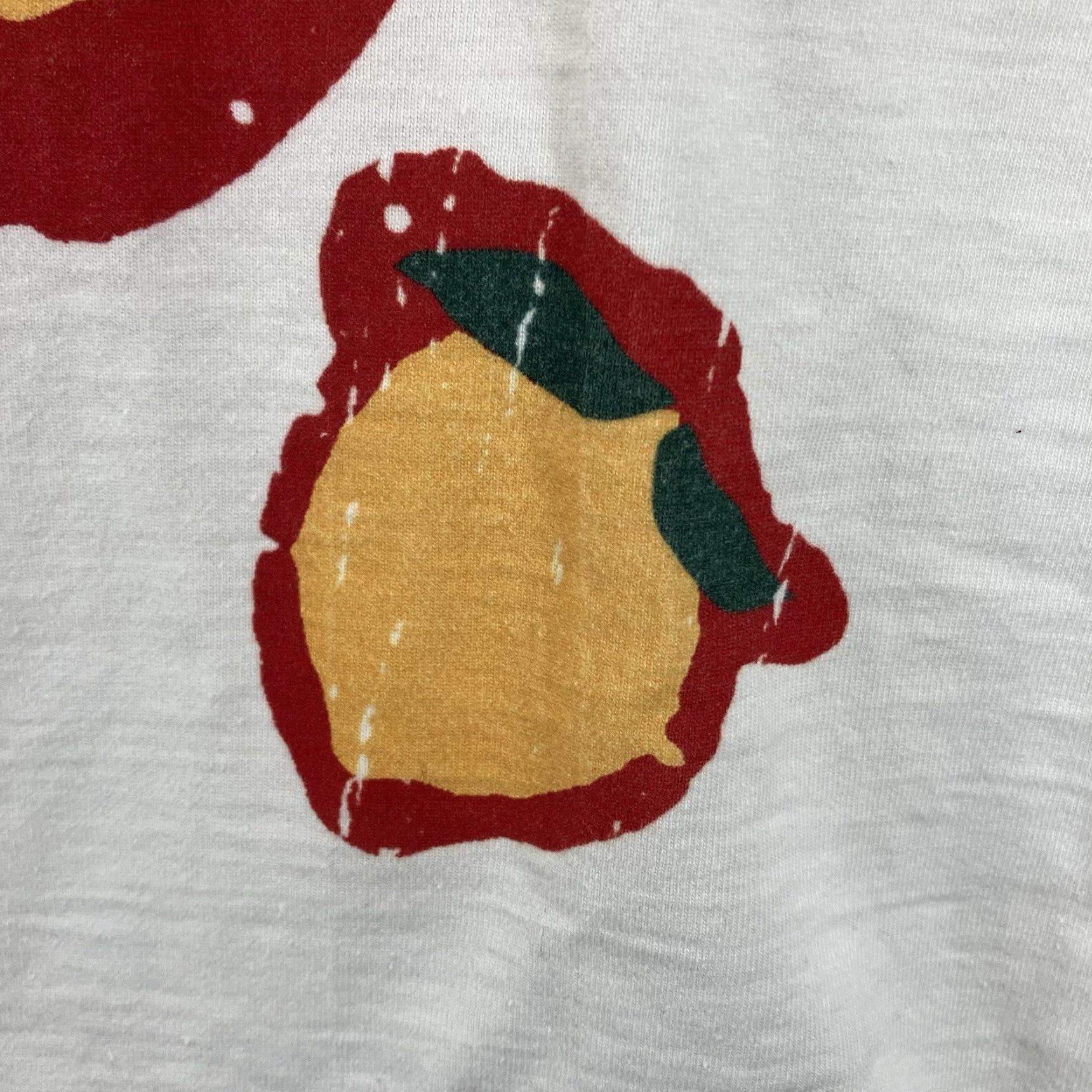 Etro Women's T-Shirt Ciao Limon Short Sleeve White Crew Neck Pullover Logo Front Graphic 90s Retro Heavyweight Cotton USA Small SS Size 28" / US 6 / IT 42 - 5 Thumbnail