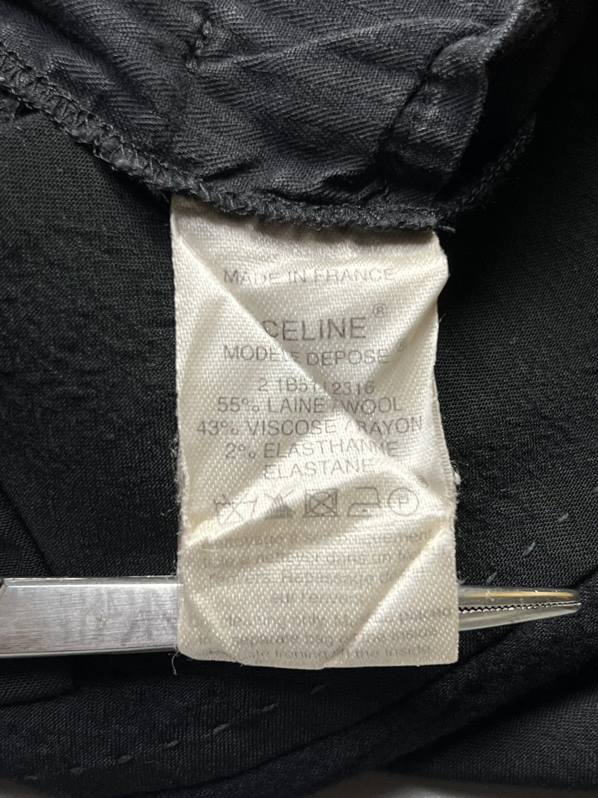 Celine × Hedi Slimane Celine - Hedi Slimane Asymmetrical Leg opening 3/4 - Short Size 26" / US 2 / IT 38 - 11 Thumbnail