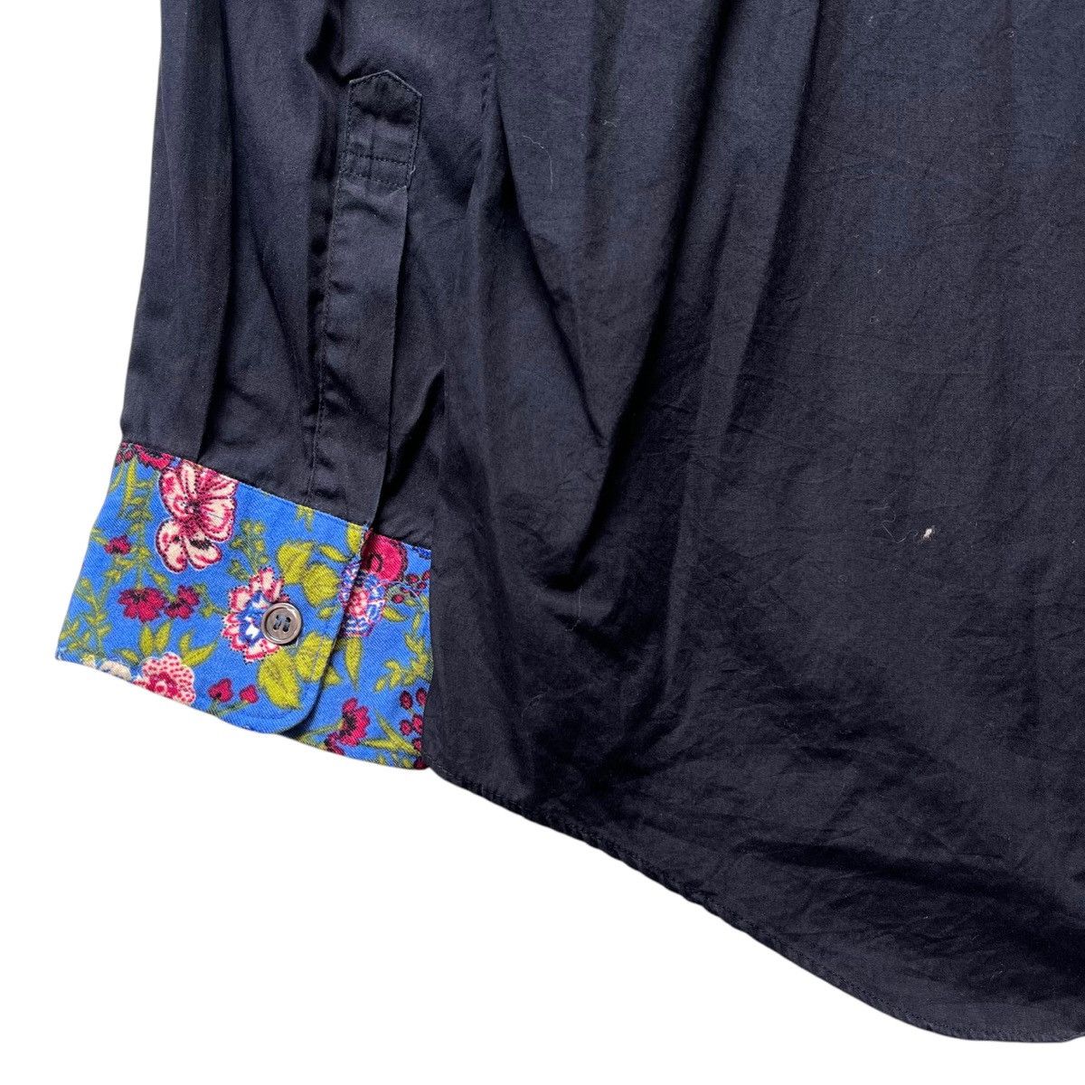 Comme des Garcons 1990s Junya Watanabe Comme des Garcons Black Flowers Shirt Size US L / EU 52-54 / 3 - 10 Thumbnail